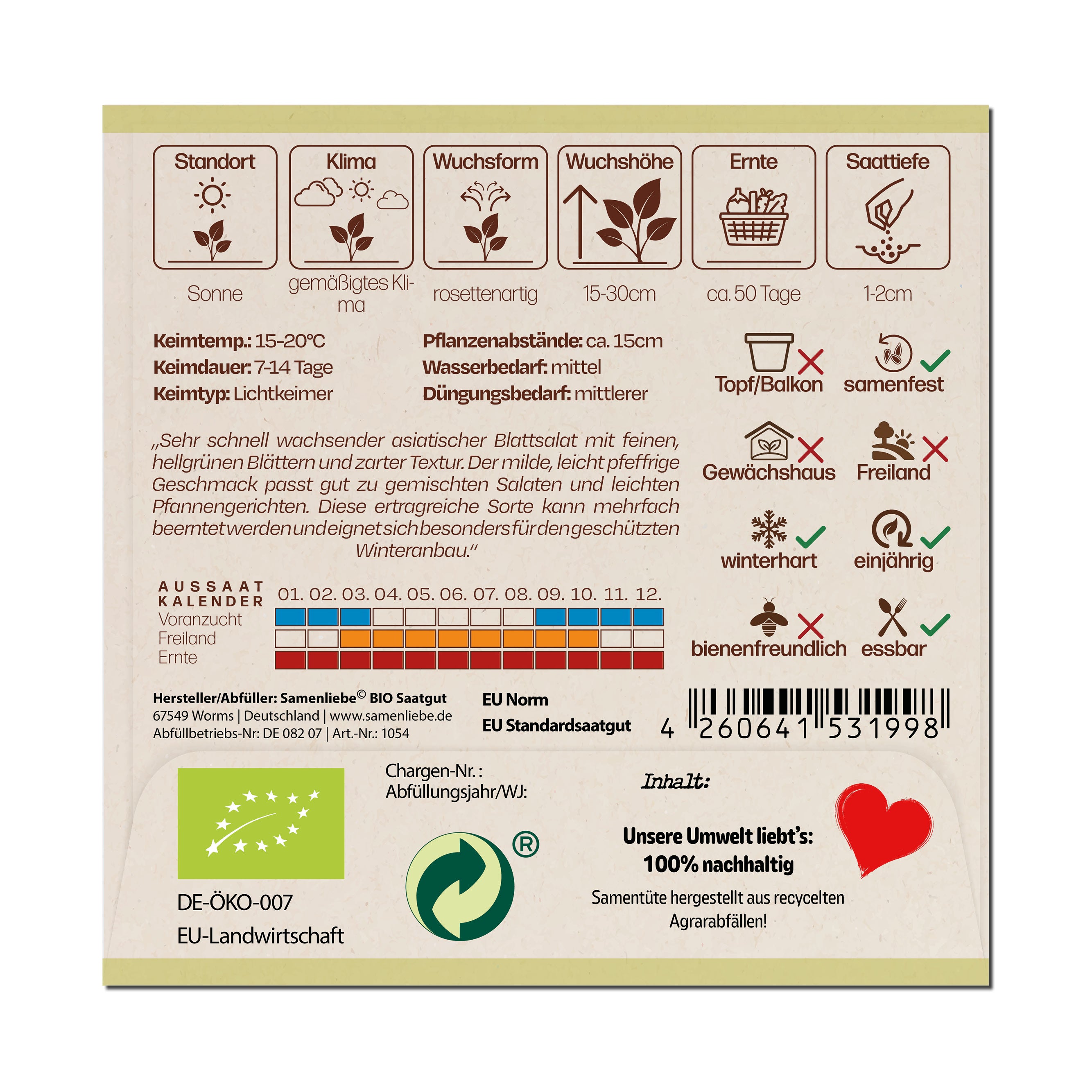 BIO Asia Salat "Mizuna"