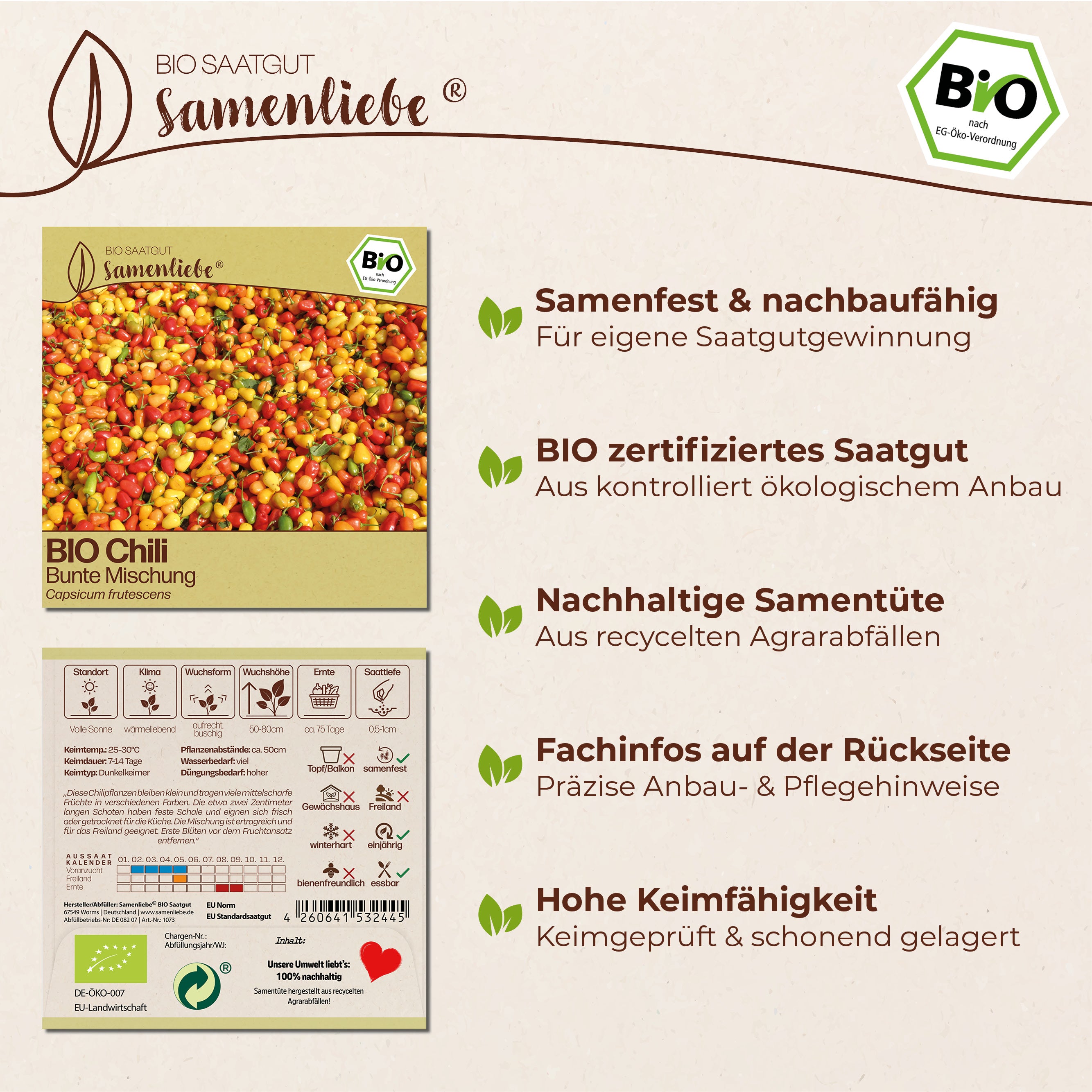 BIO Chili "Bunte Mischung"