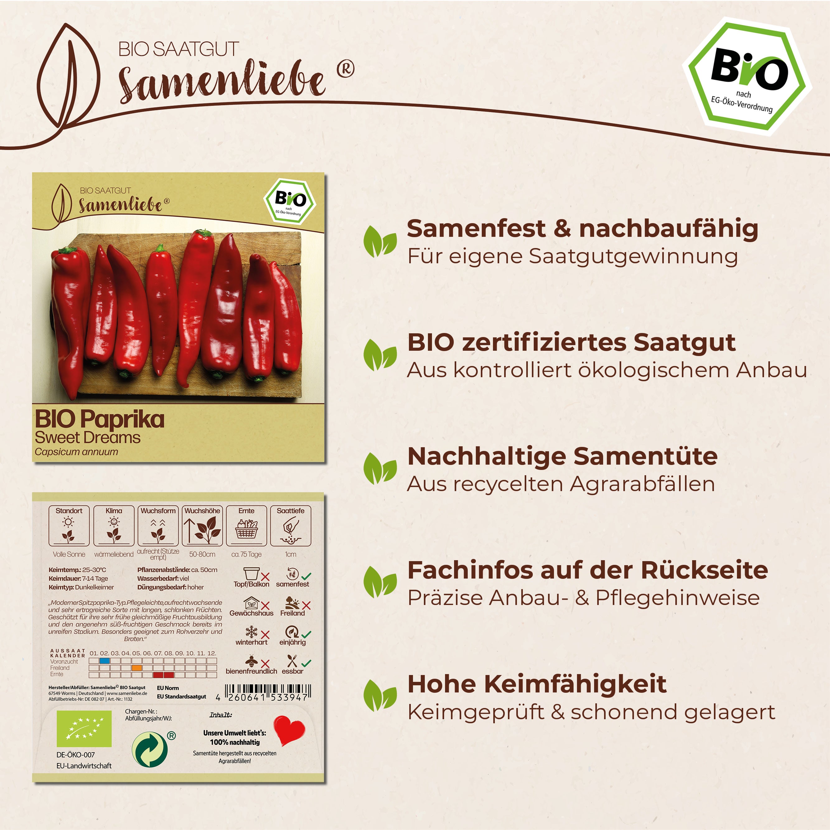 BIO Paprika "Sweet Dreams"