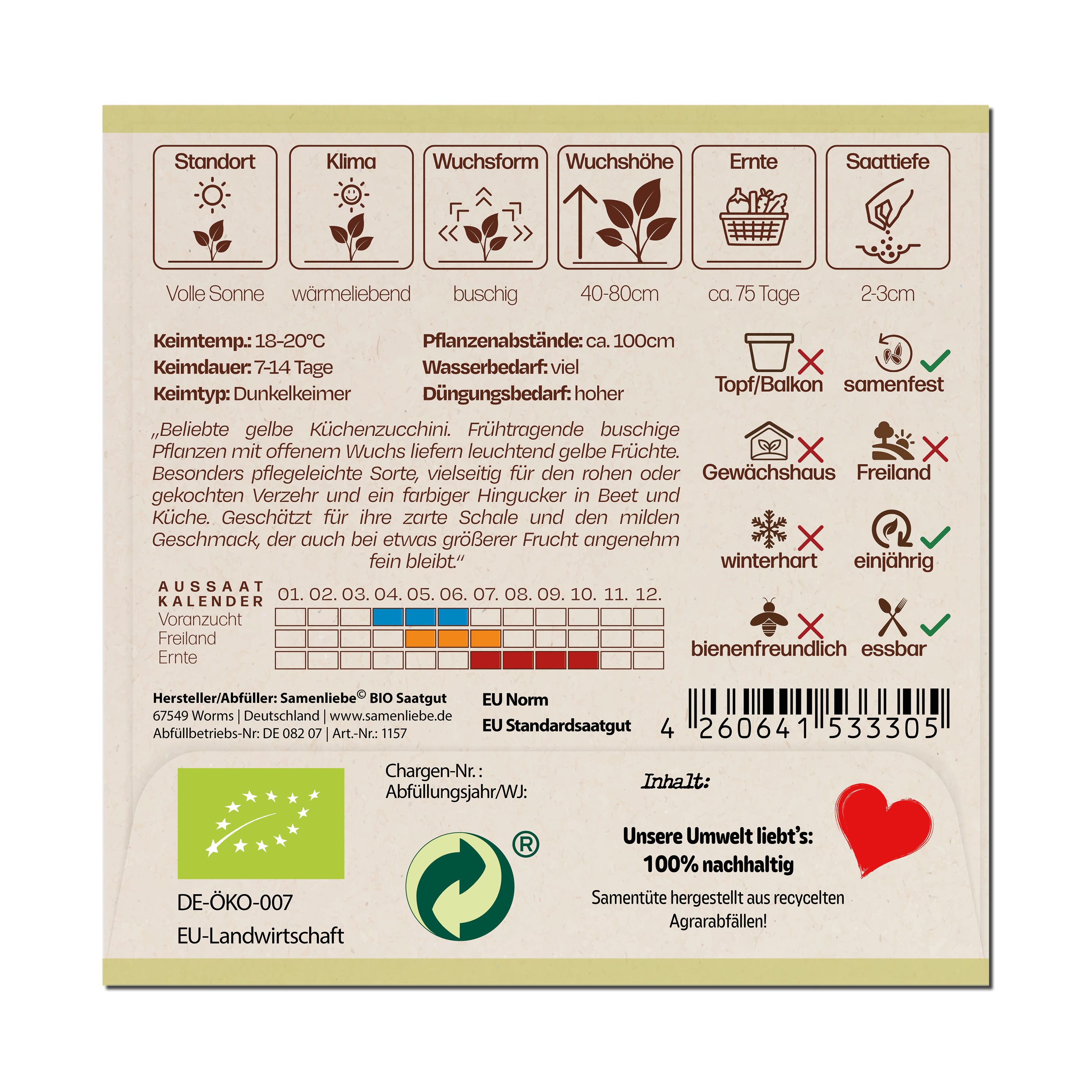 BIO Zucchini "Gelbe Zucchini"