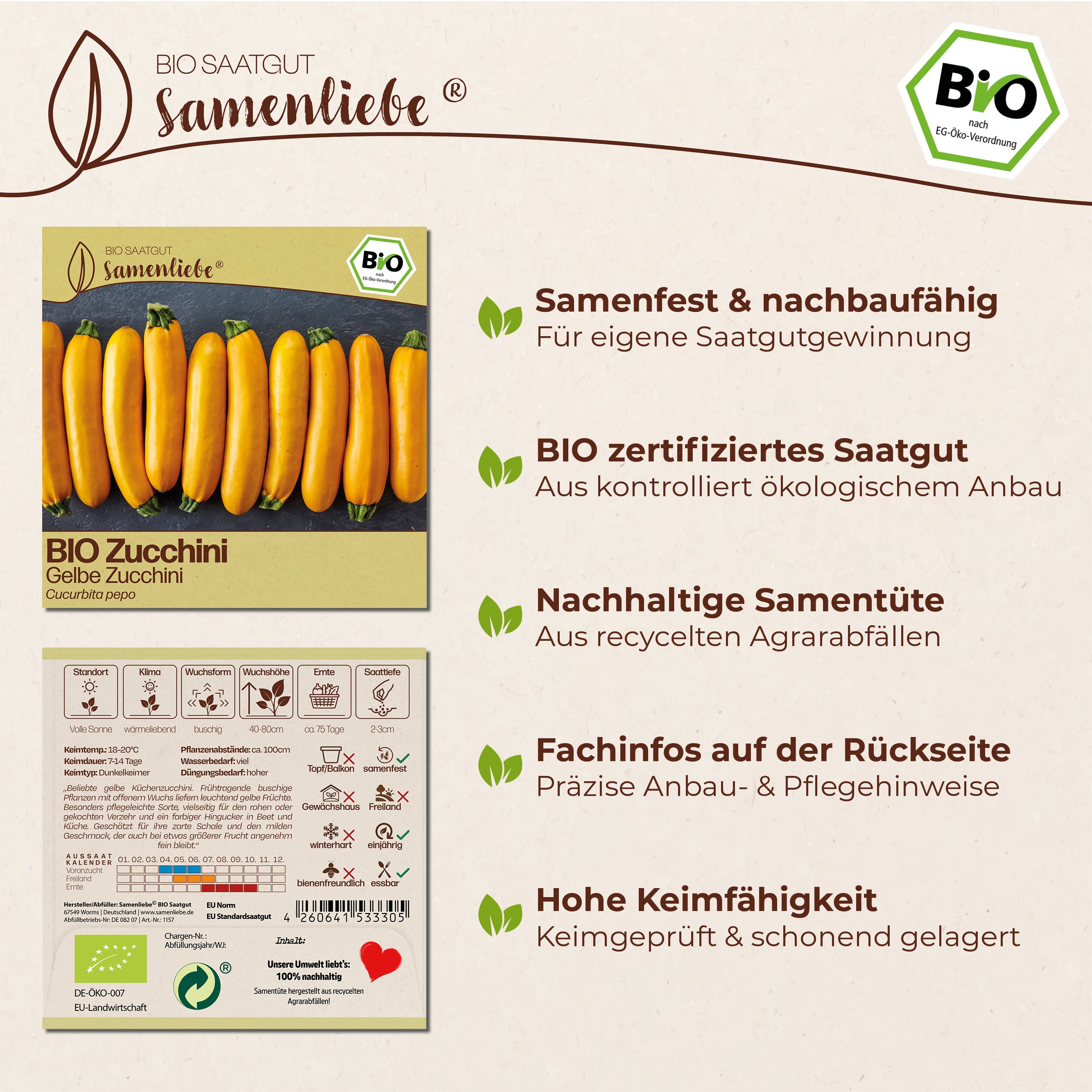 BIO Zucchini "Gelbe Zucchini"