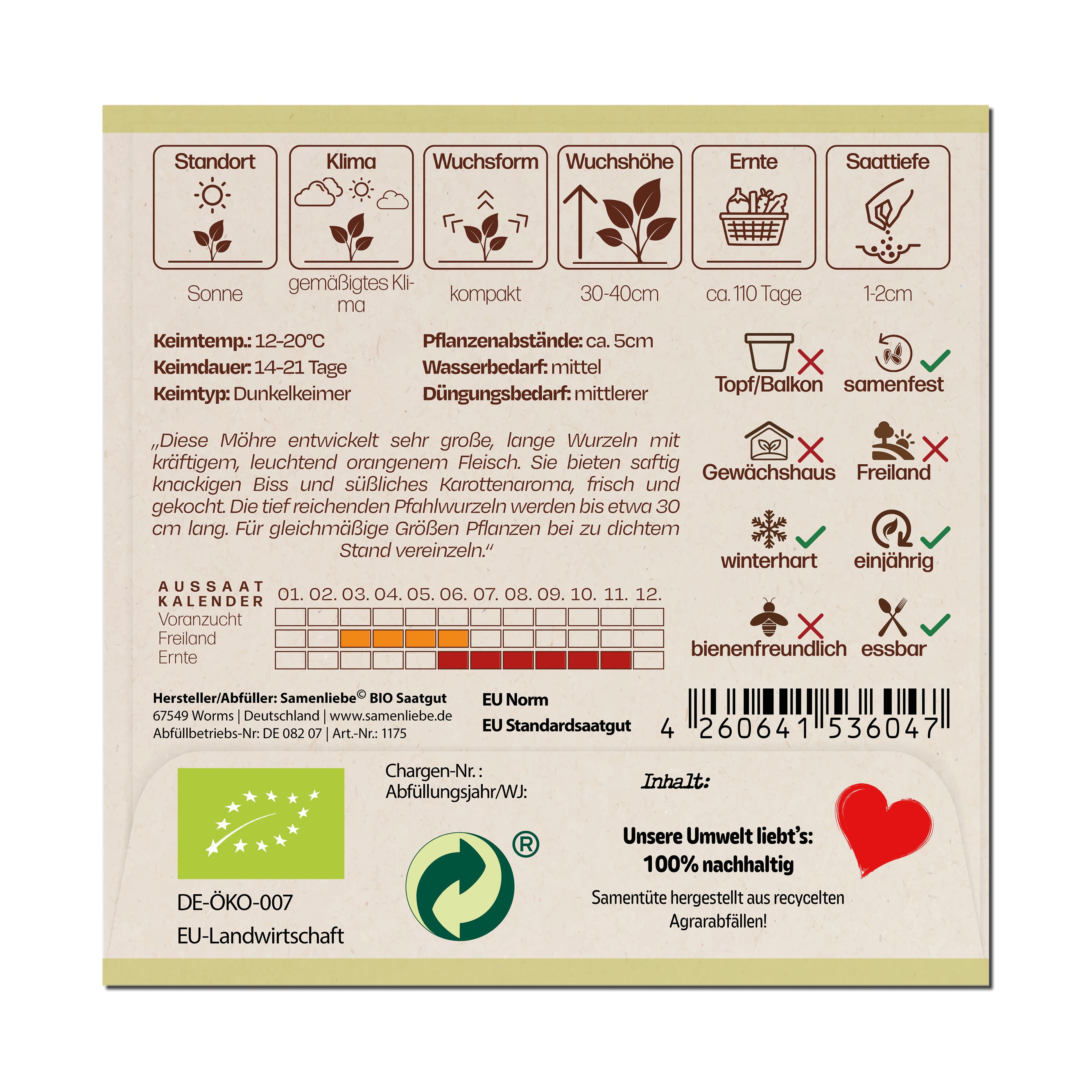 BIO Karotte "Flakkee 2"