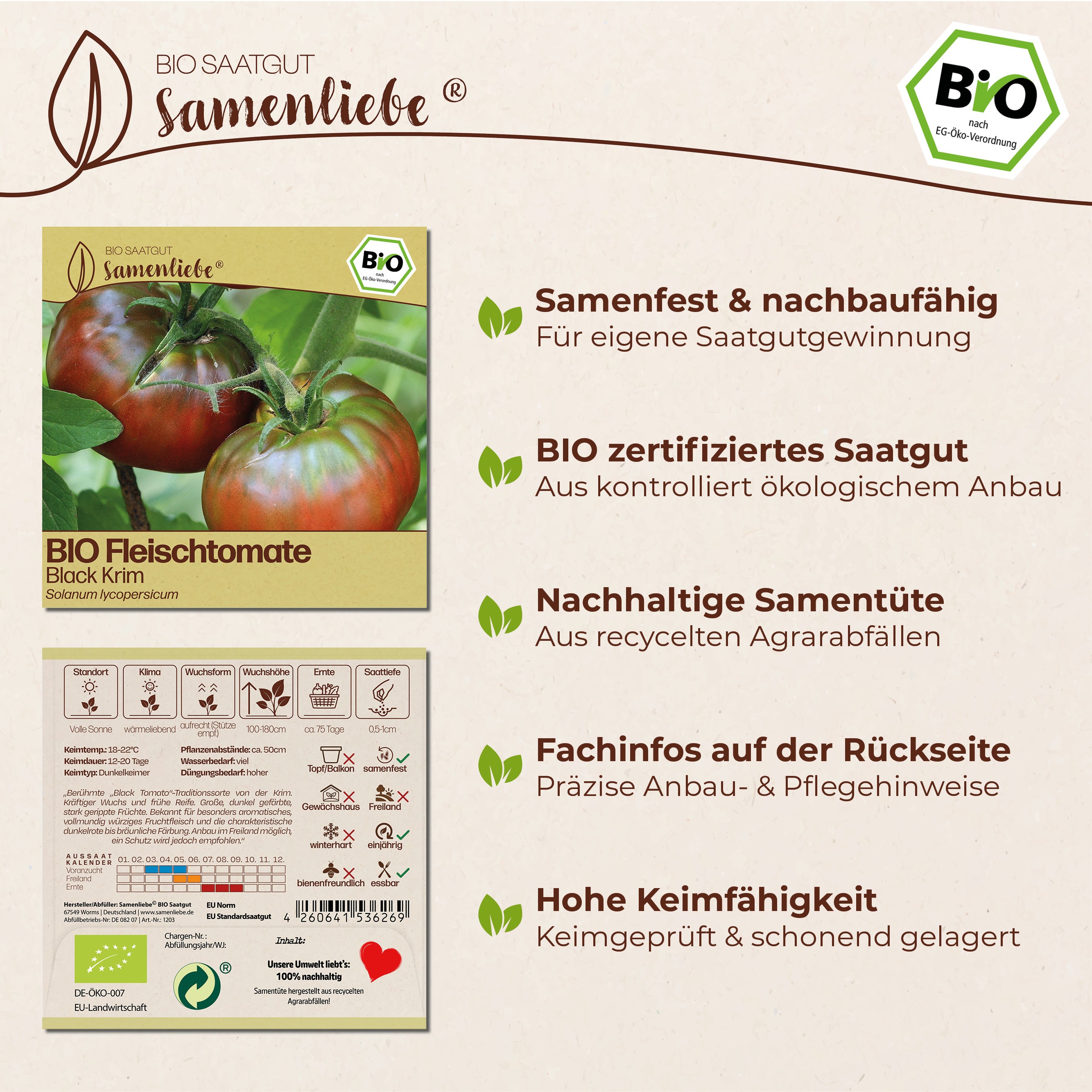 BIO Tomate "Black Krim"