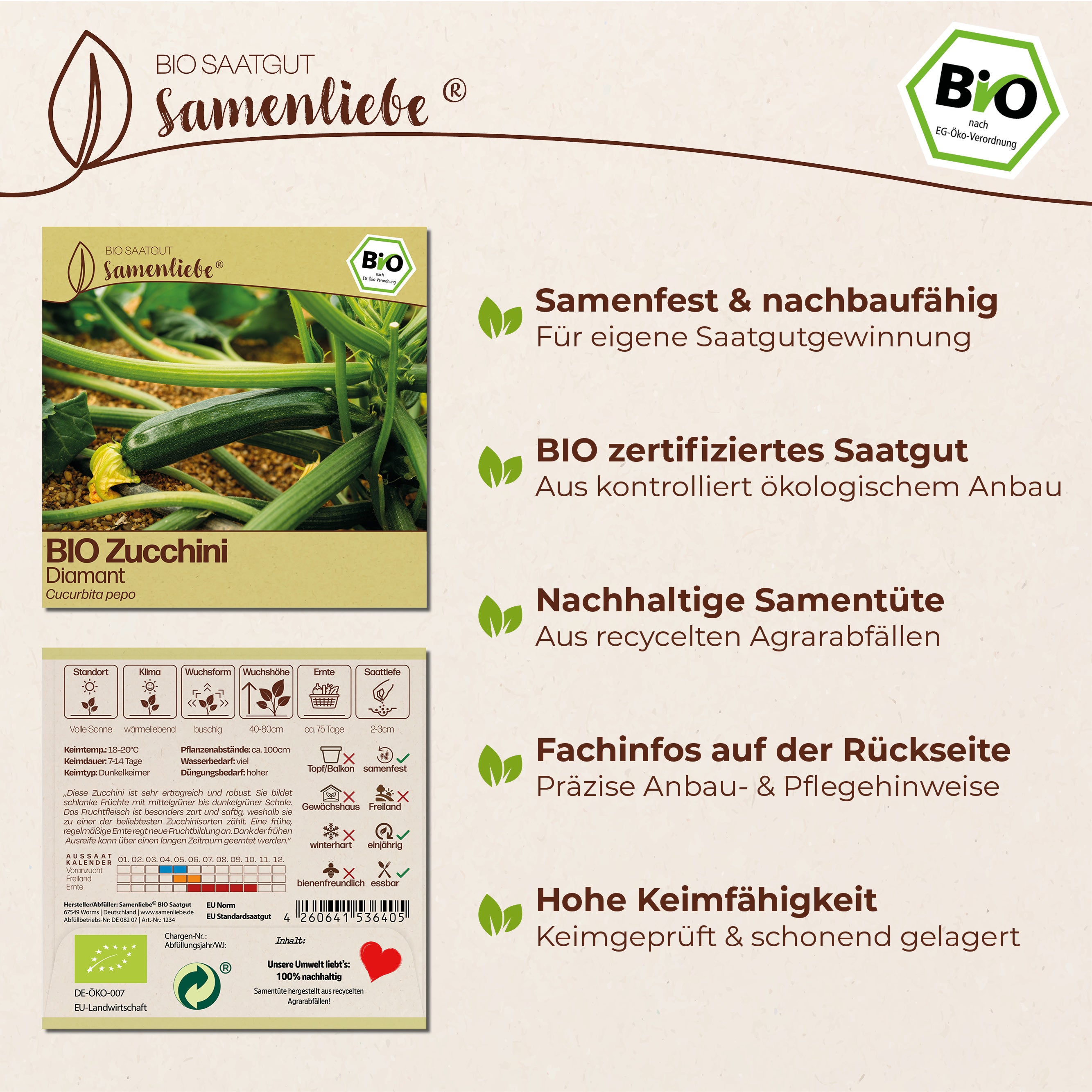 BIO Zucchini "Diamant"