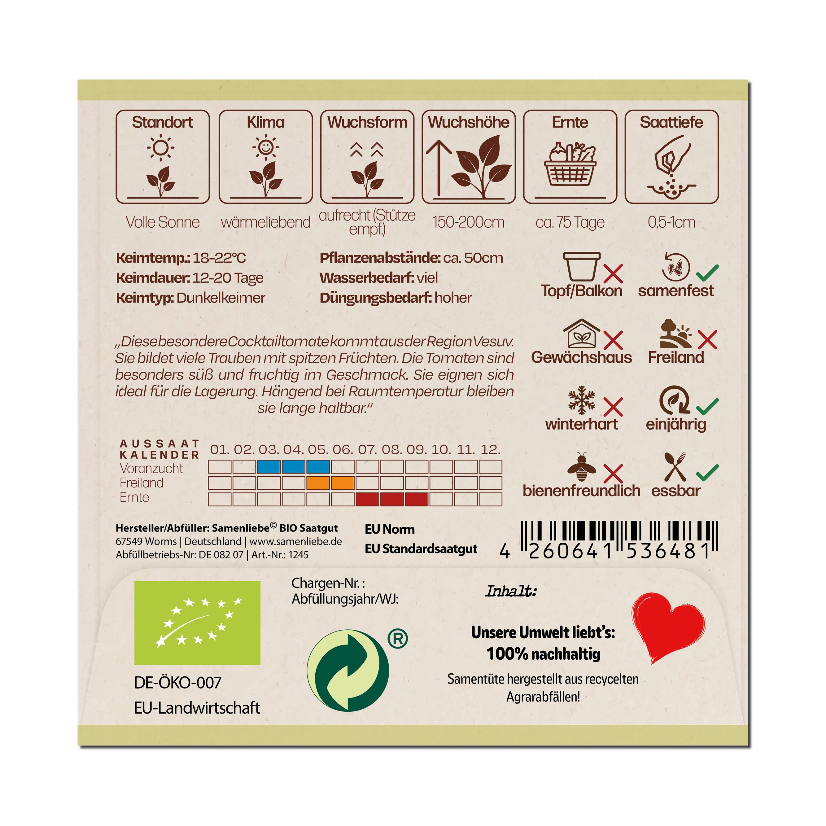 BIO Tomate "Piennolo del Vesuvio"