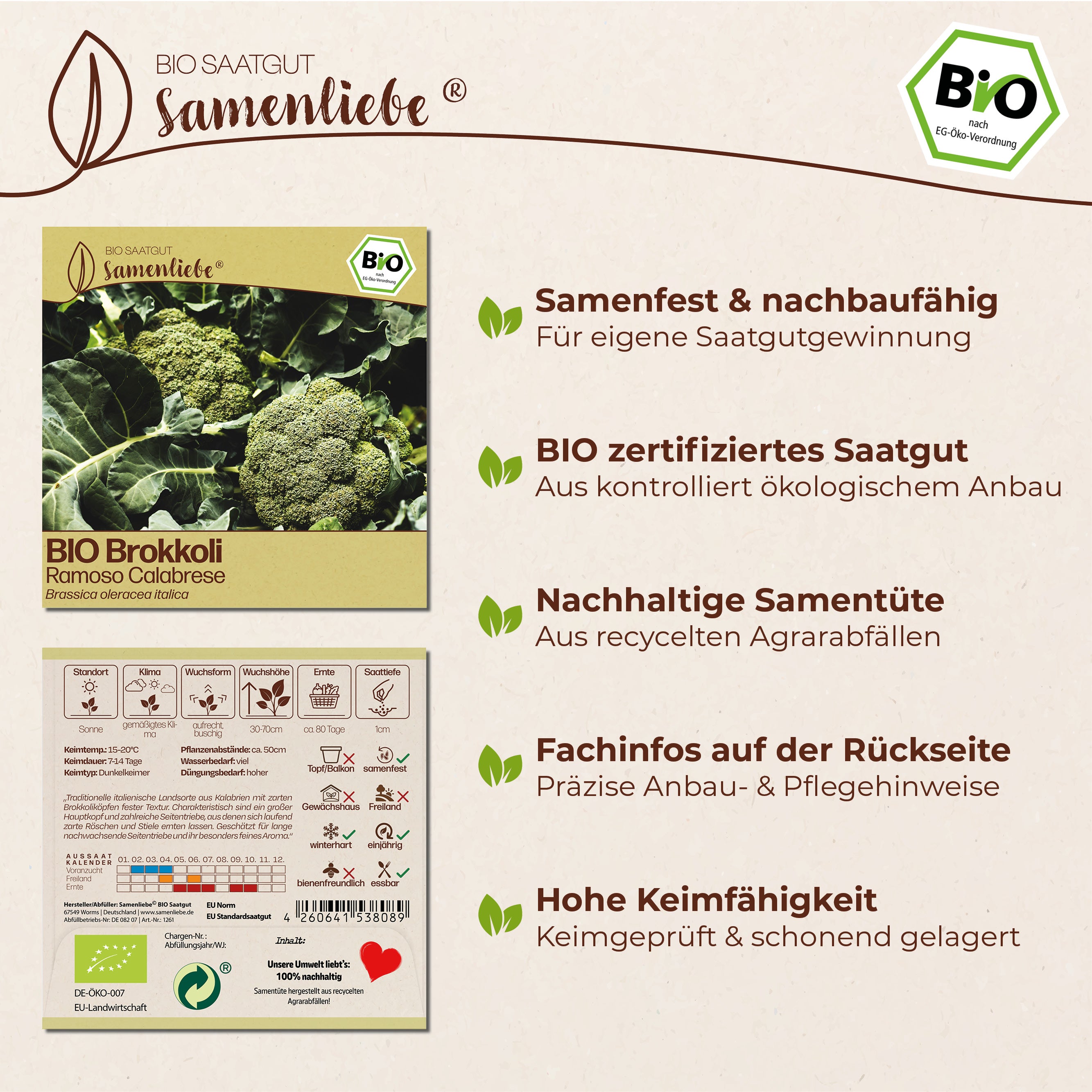 BIO Brokkoli "Ramoso"