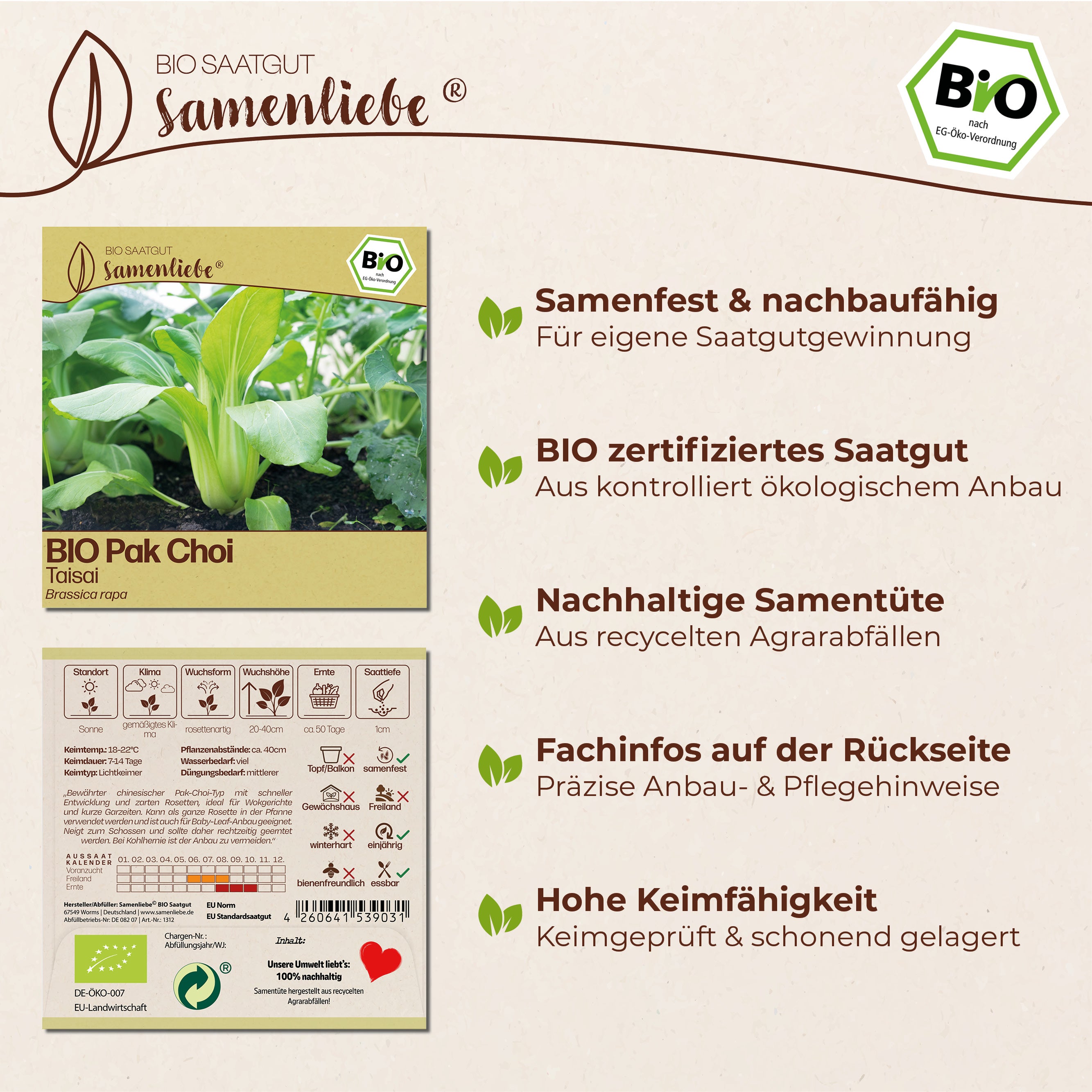 BIO Pak Choi "Taisai"