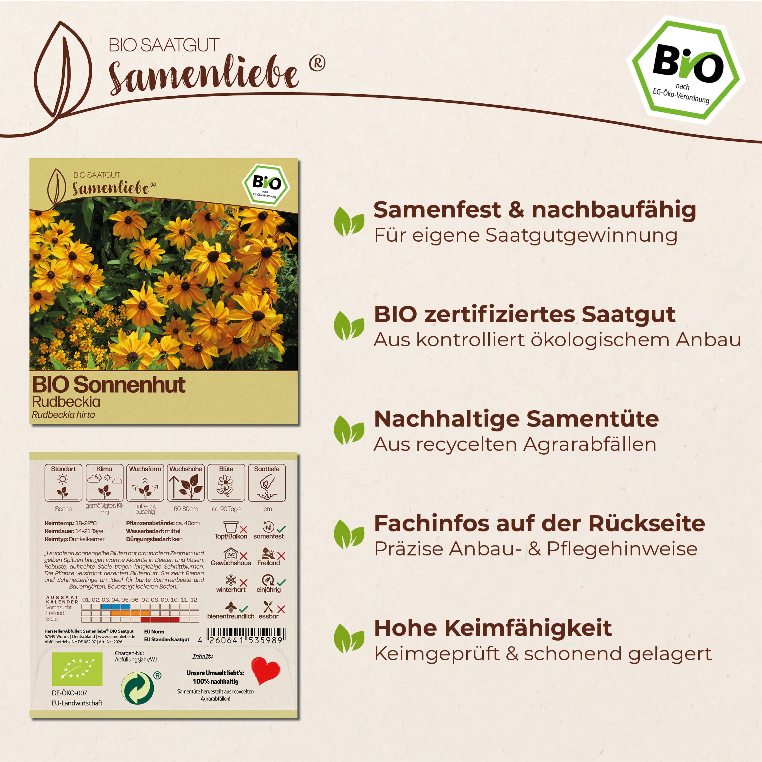 BIO Sonnenhut "Rudbeckia"