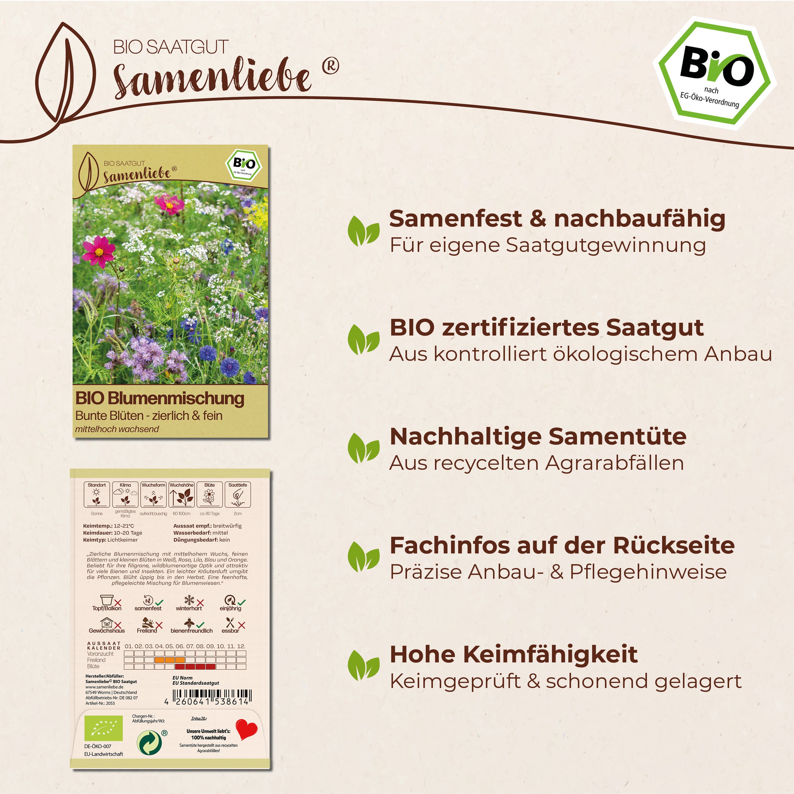 BIO Feinblütige "Zierliche Blumen"