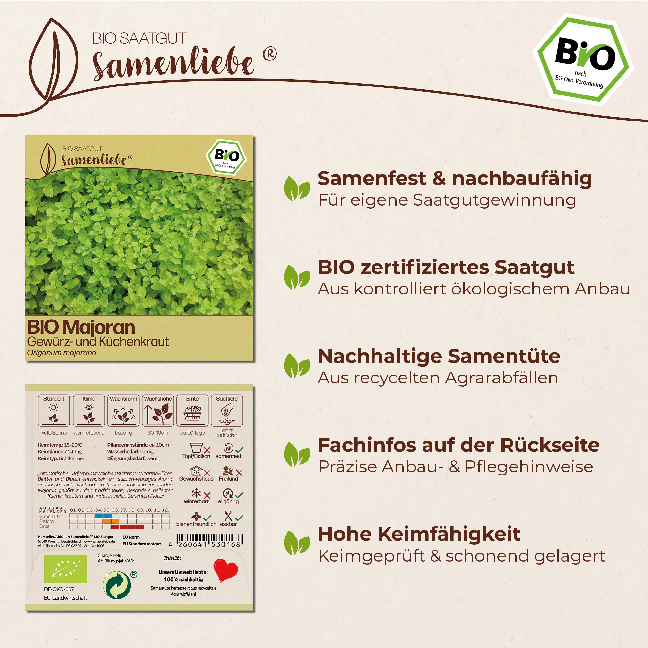 BIO Majoran "Küchenkraut &amp; Kräutersamen"