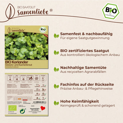 BIO Koriander "Küchenkraut &amp; Gewürzkraut"