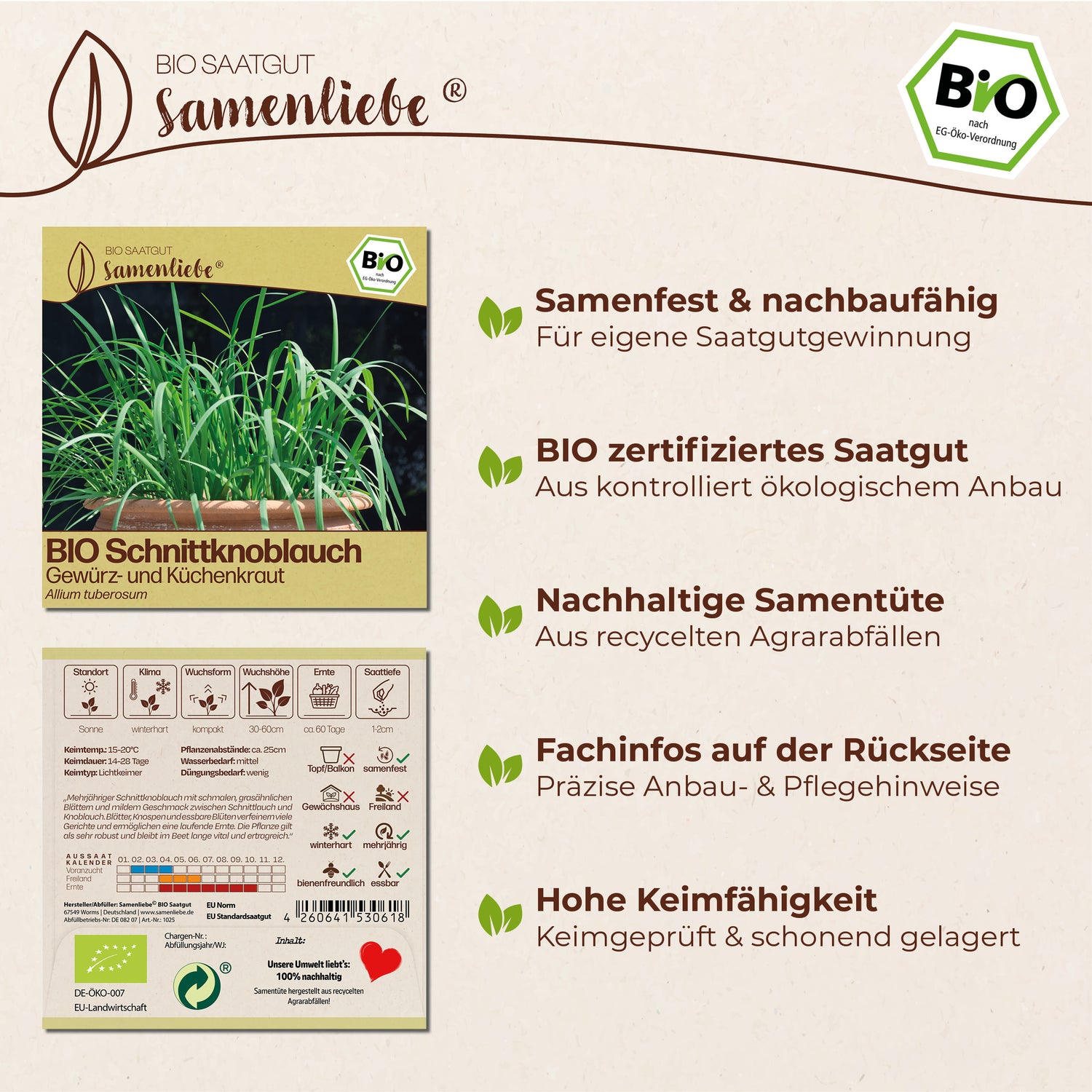 BIO Schnittknoblauch "Küchenkraut"