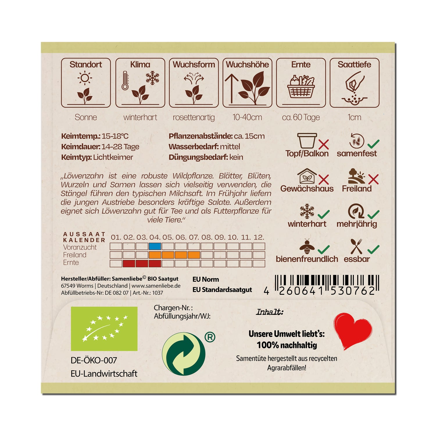 BIO Löwenzahn "Wilder Löwenzahn"