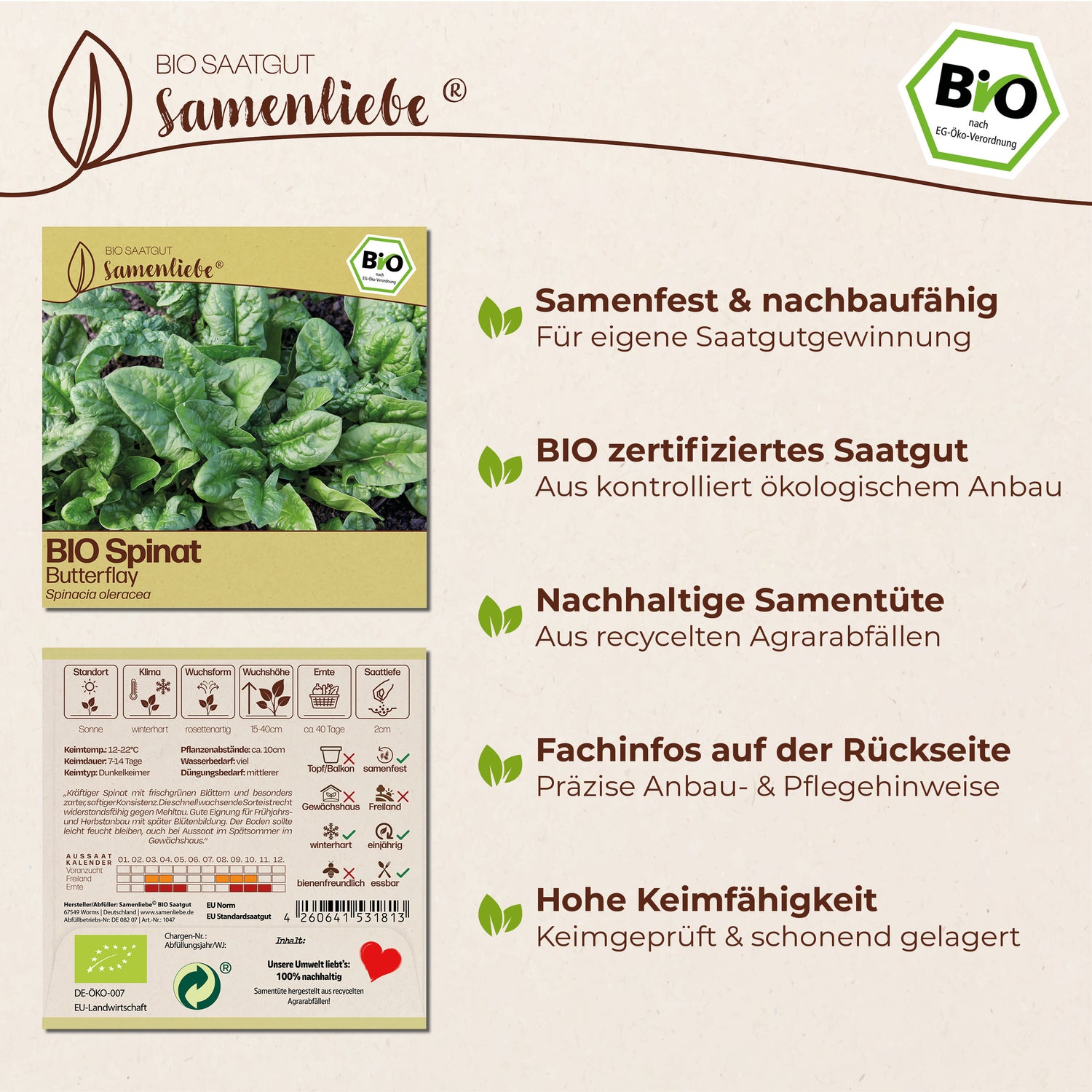 BIO Spinat "Butterflay"