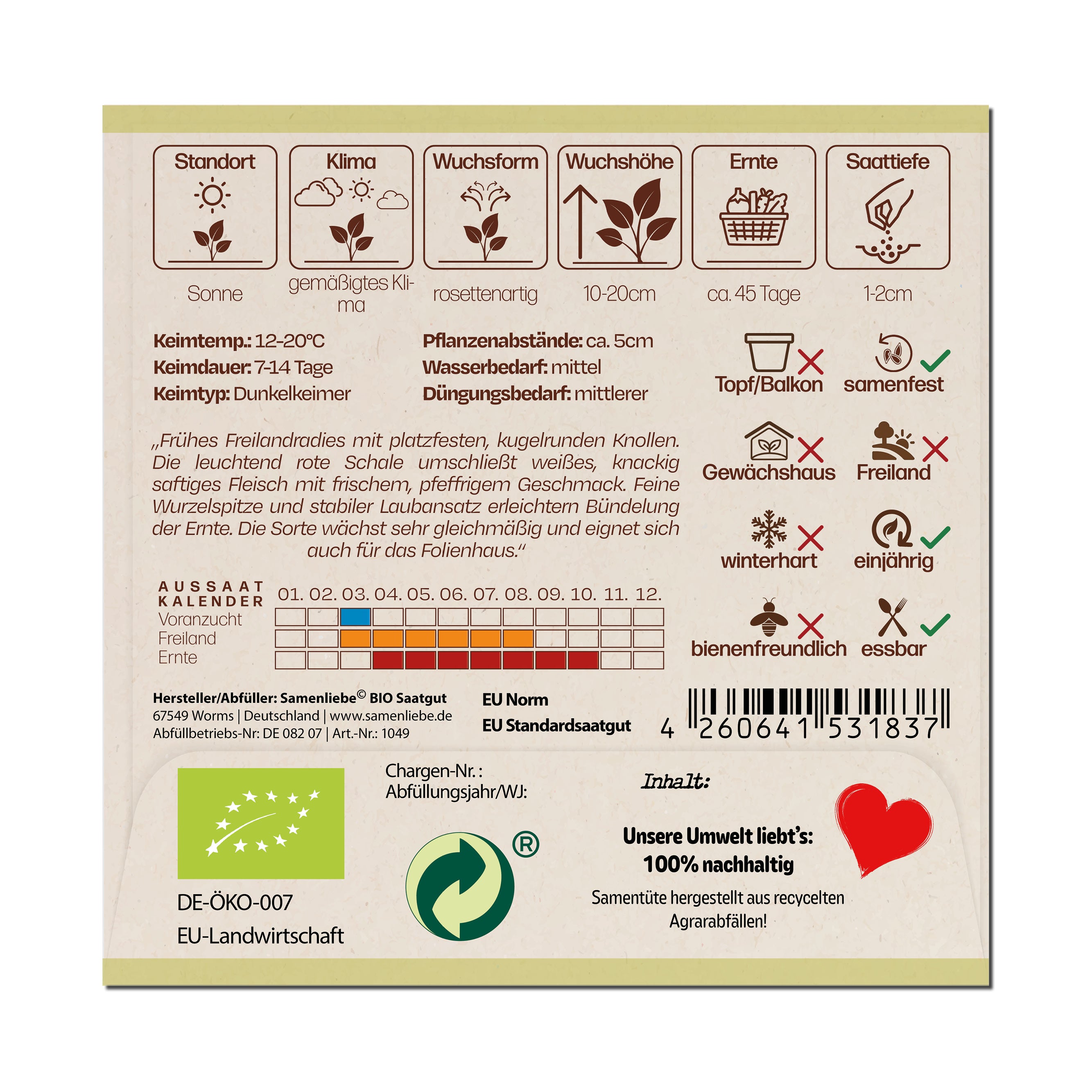 BIO Radieschen "Rudi"