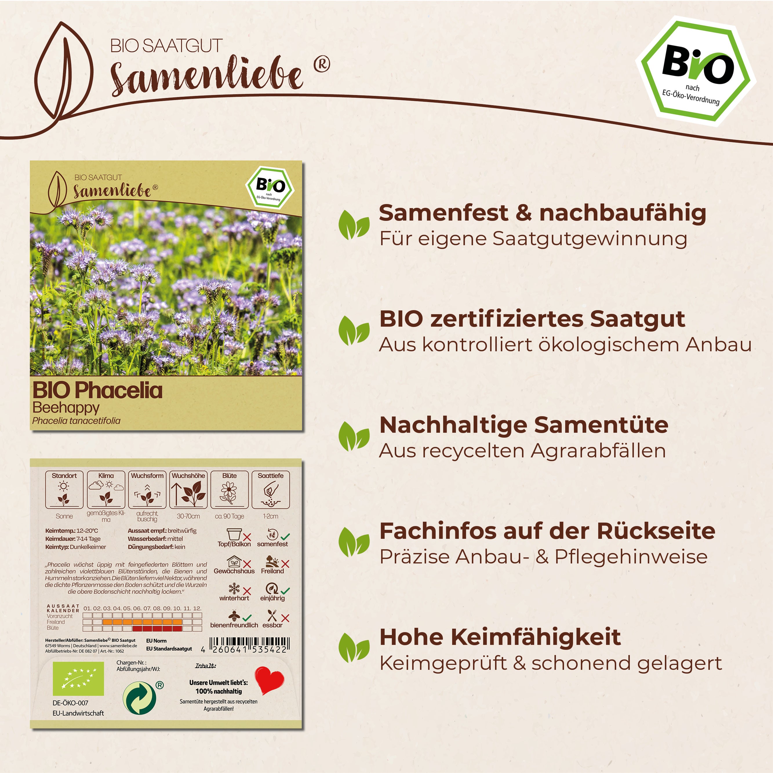BIO Phacelia "Beehappy"