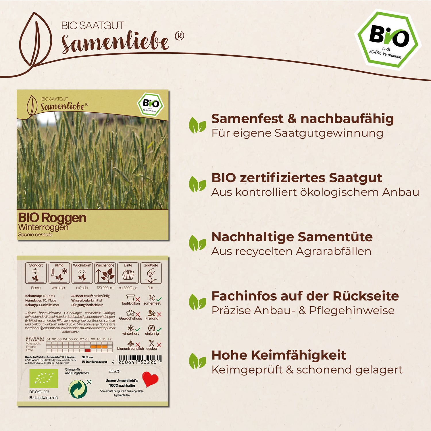 BIO Roggen "Winterroggen"