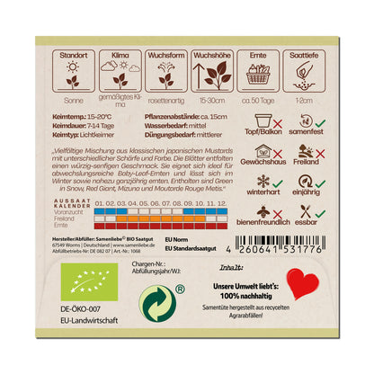 BIO Asia Salat "4 Sorten Mix"