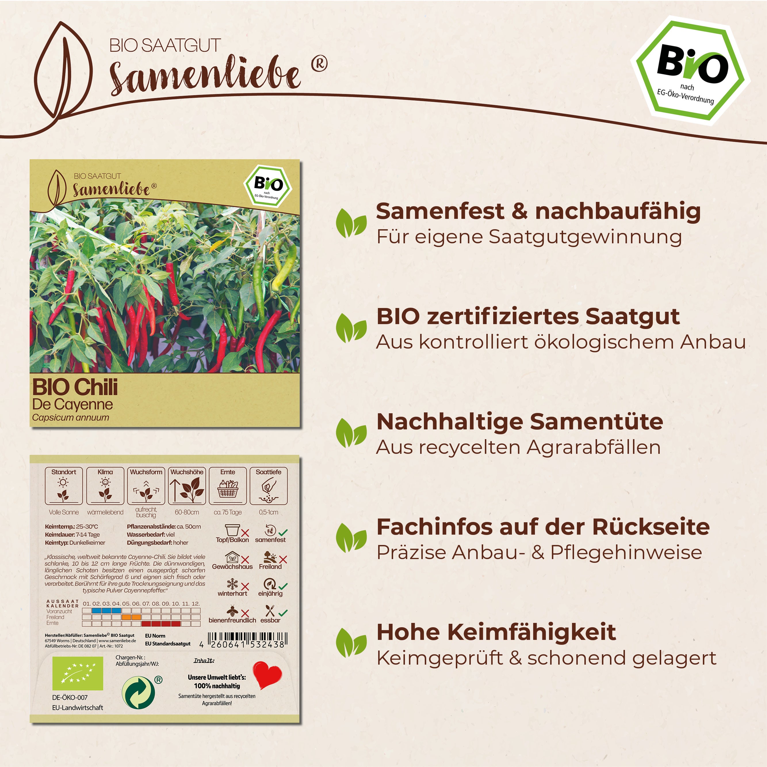 BIO Chili "De Cayenne"