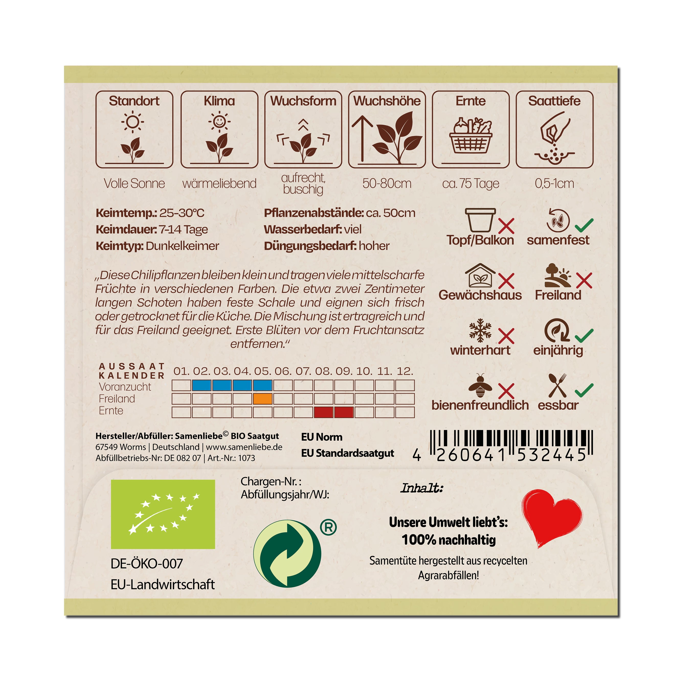 BIO Chili "Bunte Mischung"