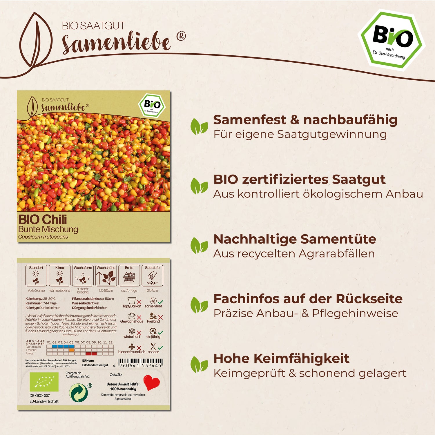 BIO Chili "Bunte Mischung"