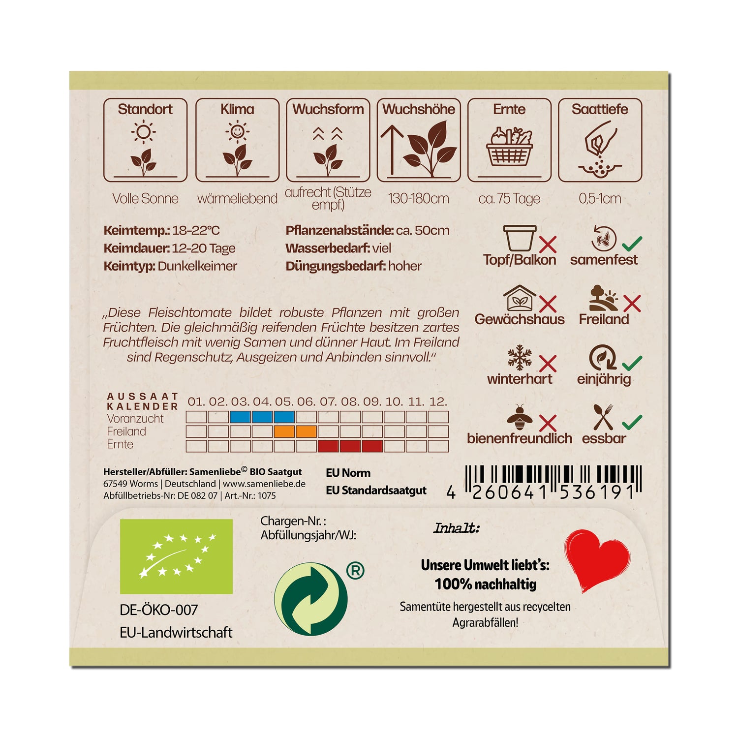 BIO Tomate "Berner Rose"