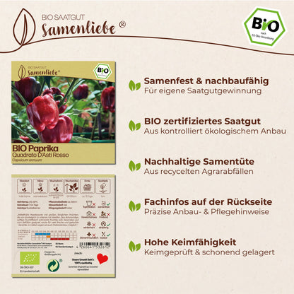 BIO Paprika "Quadrato D&