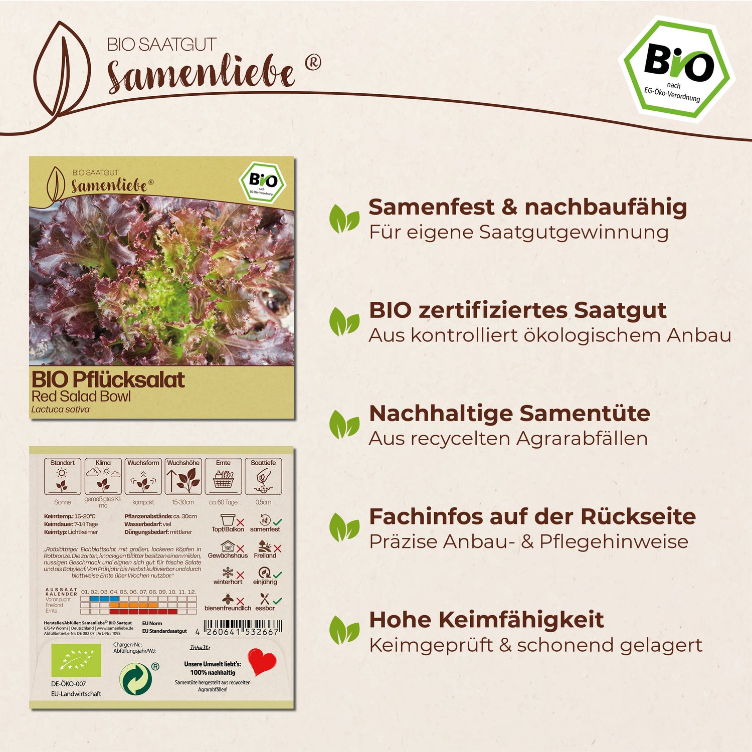 BIO Salat "Red Salad Bowl"