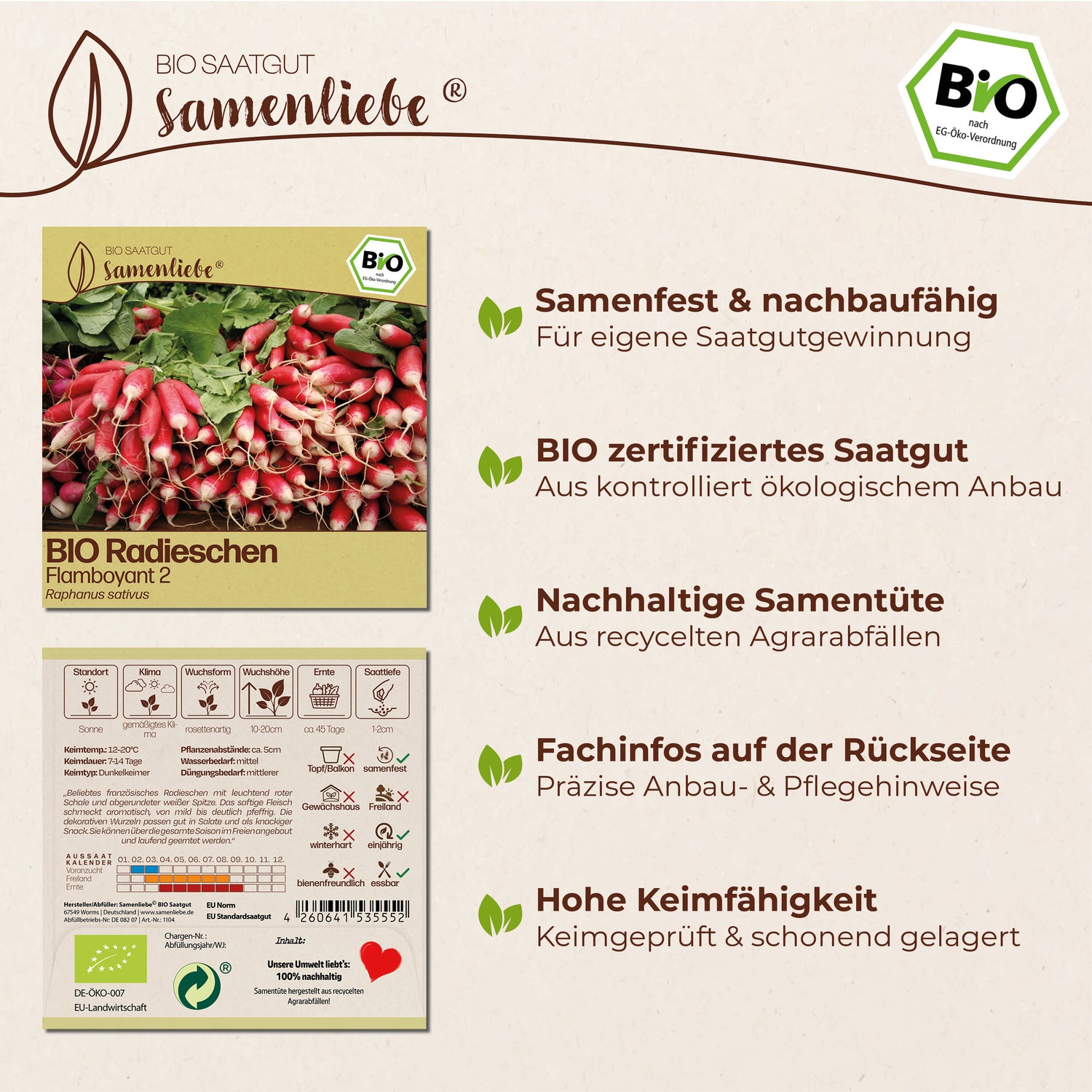 BIO Radieschen "Flamboyant 2"