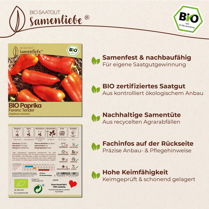 BIO Paprika "Ferenc Tender"