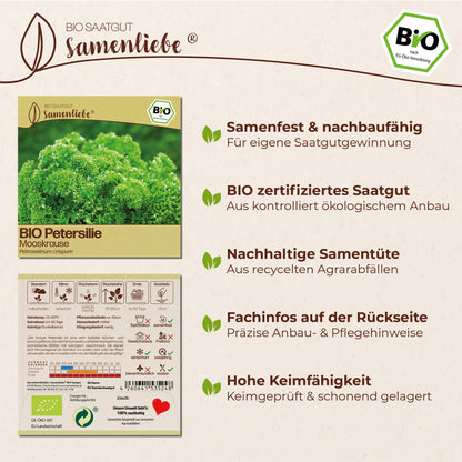 BIO Petersilie "Mooskrause"