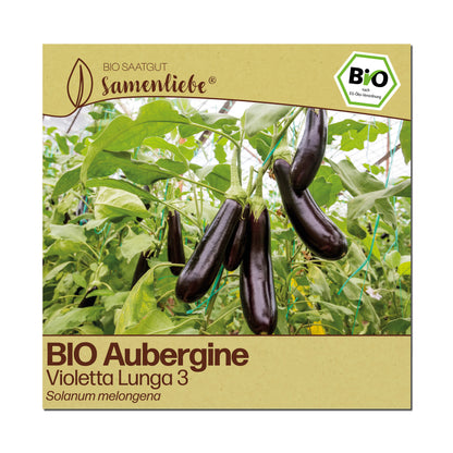 BIO Aubergine "Violetta Lunga 3"