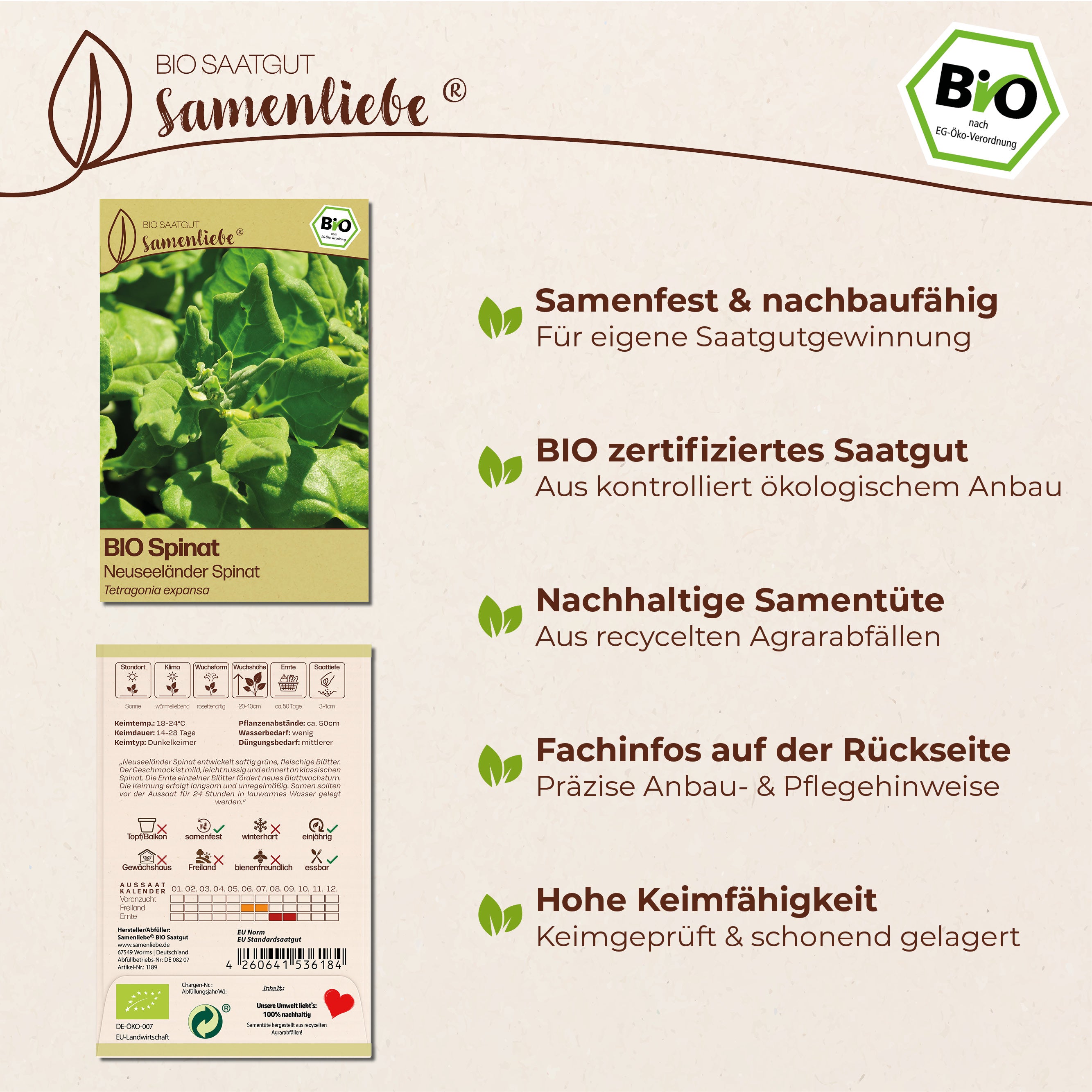 BIO Spinat "Neuseeländer Spinat"