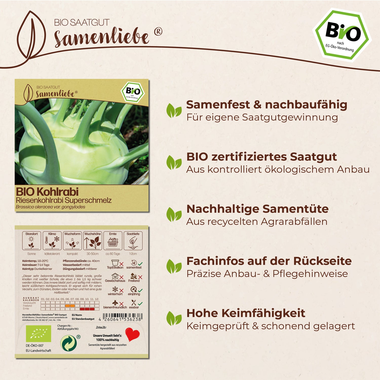 BIO Kohlrabi "Superschmelz"