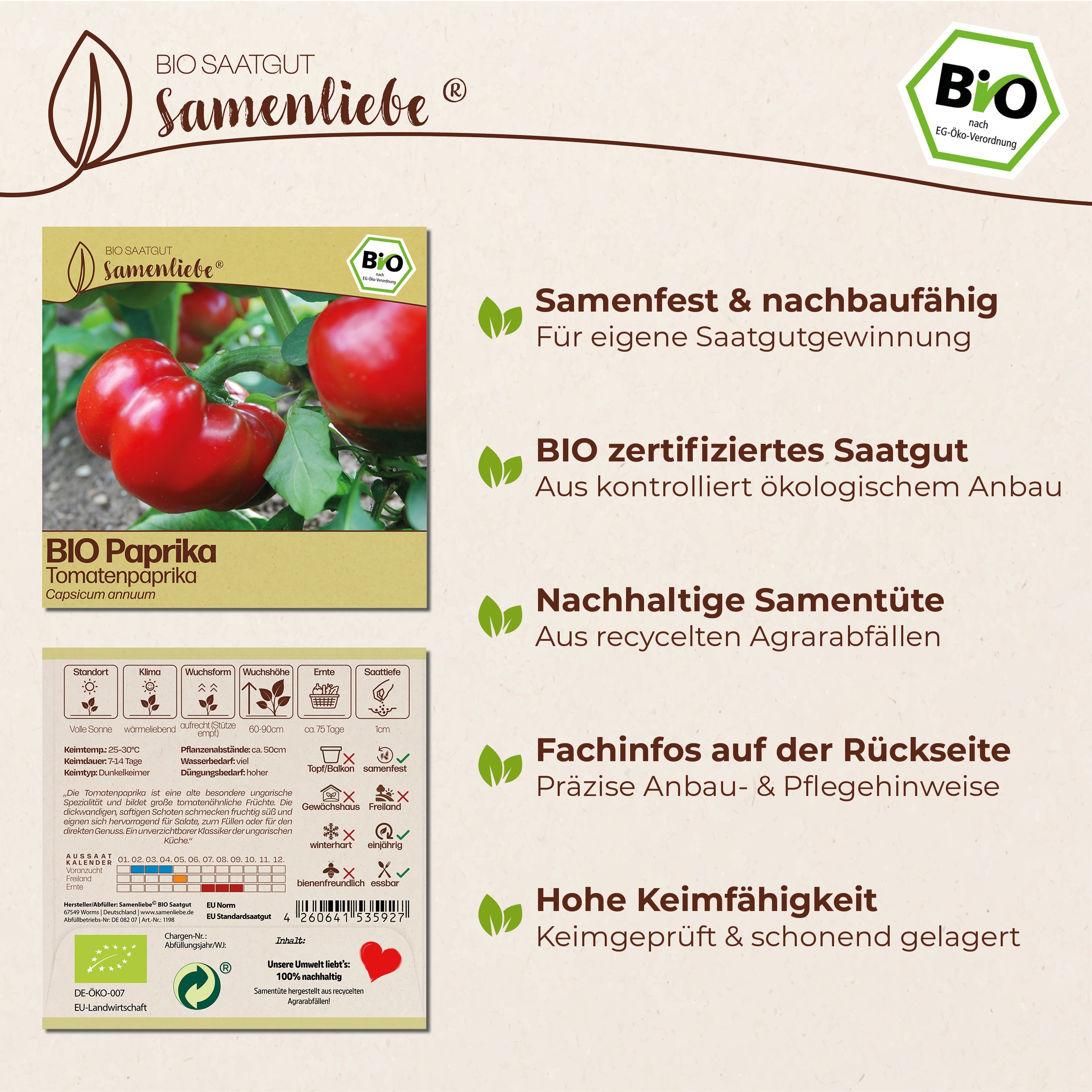 BIO Paprika "Tomatenpaprika"