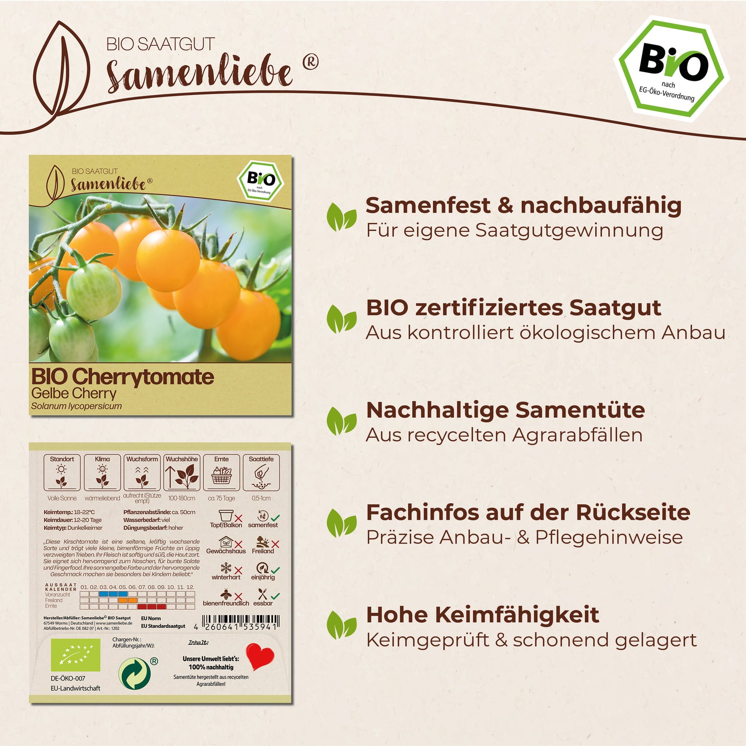 BIO Tomate "Gelbe Cherry"