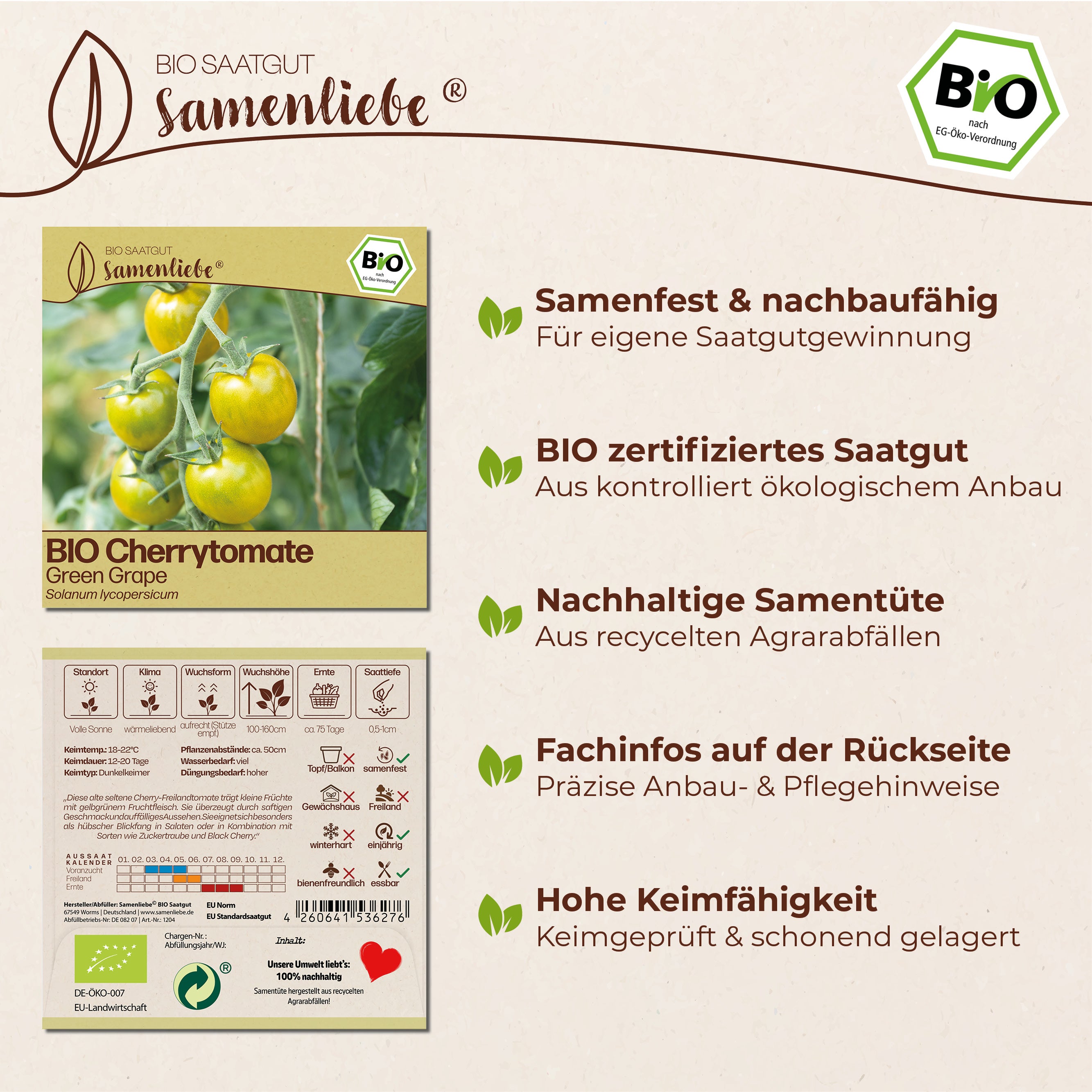 BIO Tomate "Green Grape"