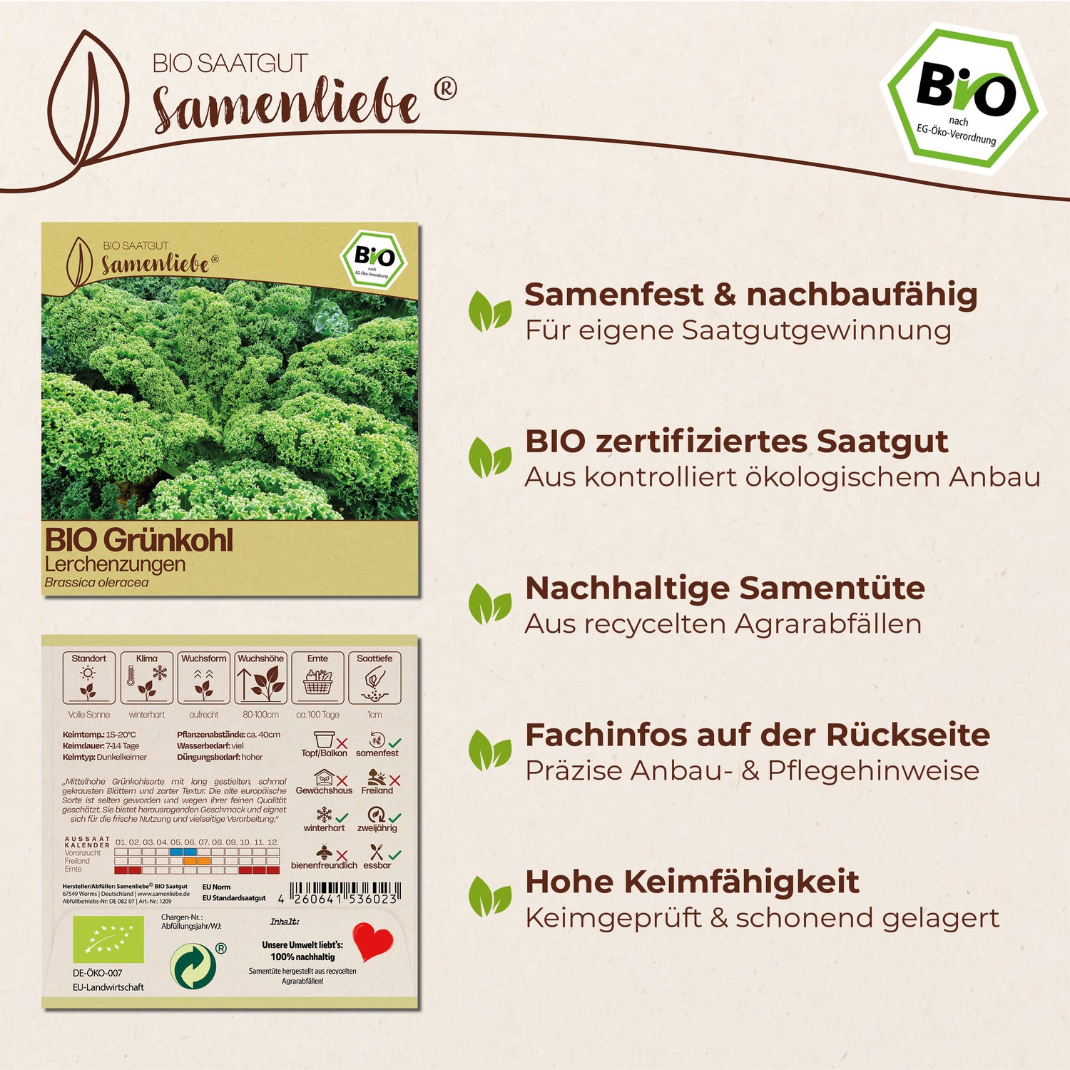 BIO Grünkohl "Lerchenzungen"