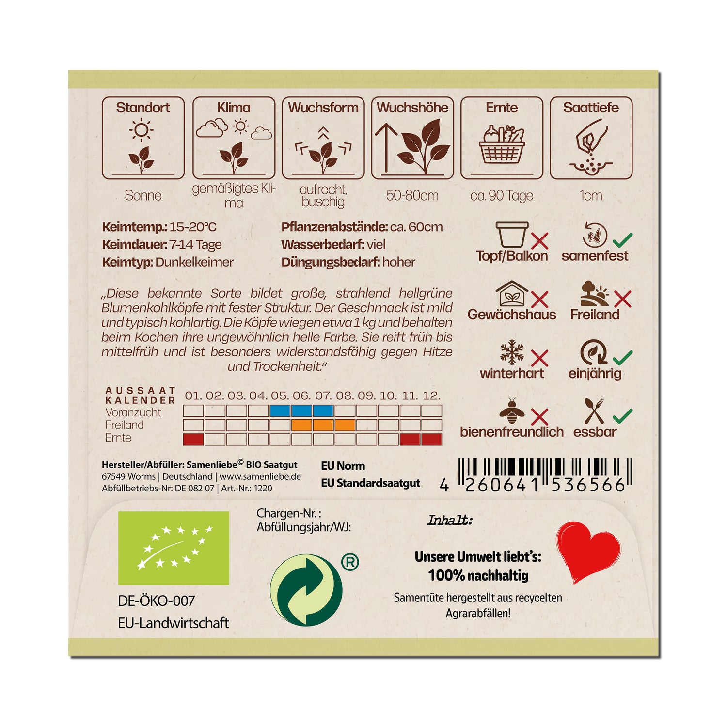 BIO Blumenkohl "Verde di Macerata"