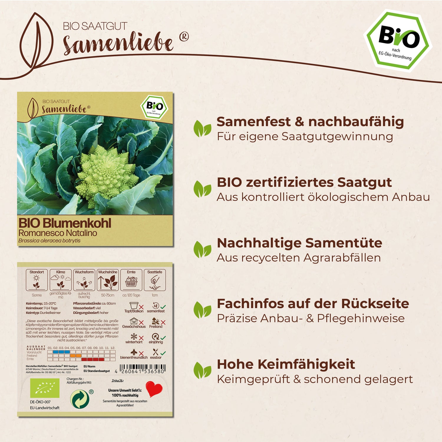 BIO Blumenkohl "Romanesco Natalino"