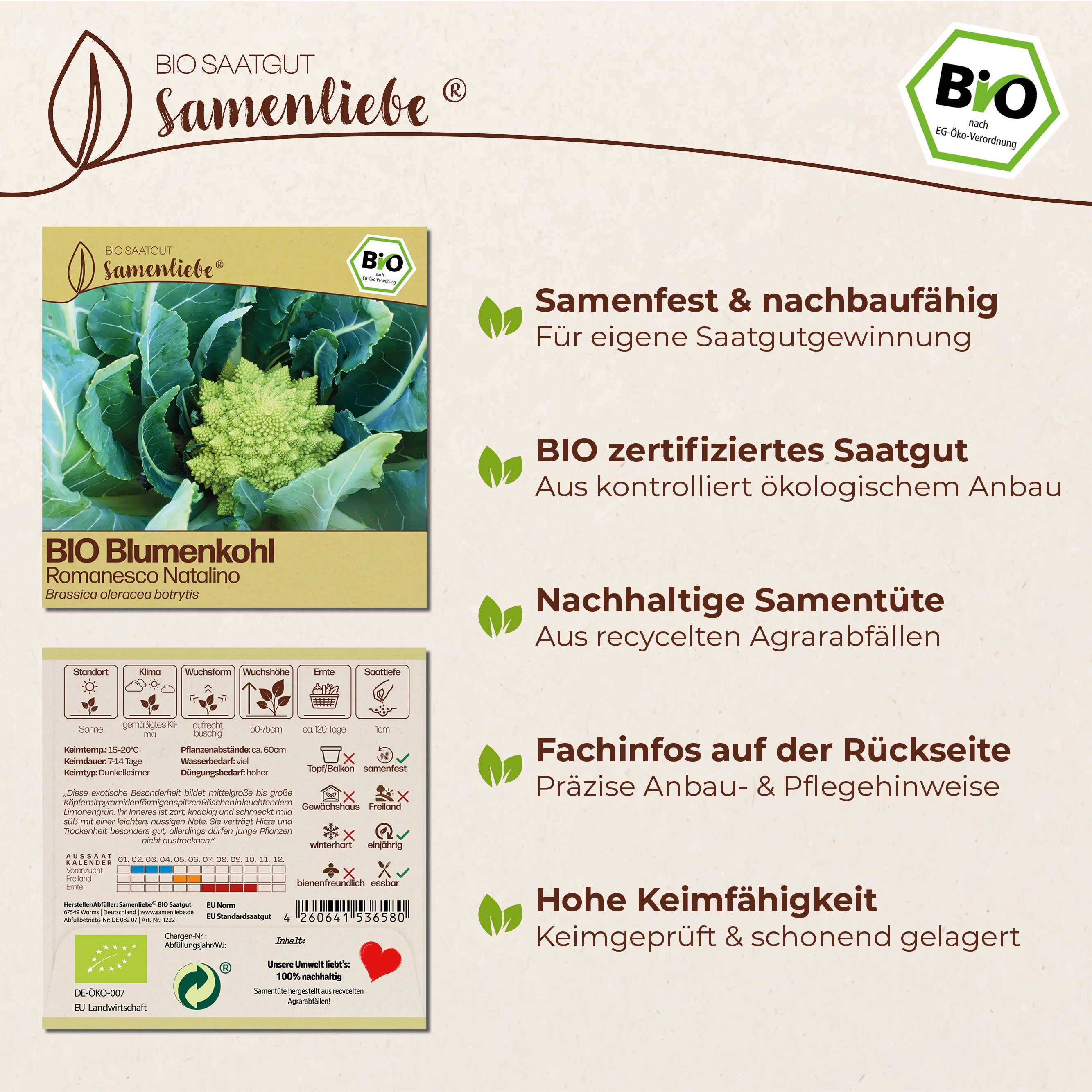 BIO Blumenkohl "Romanesco Natalino"