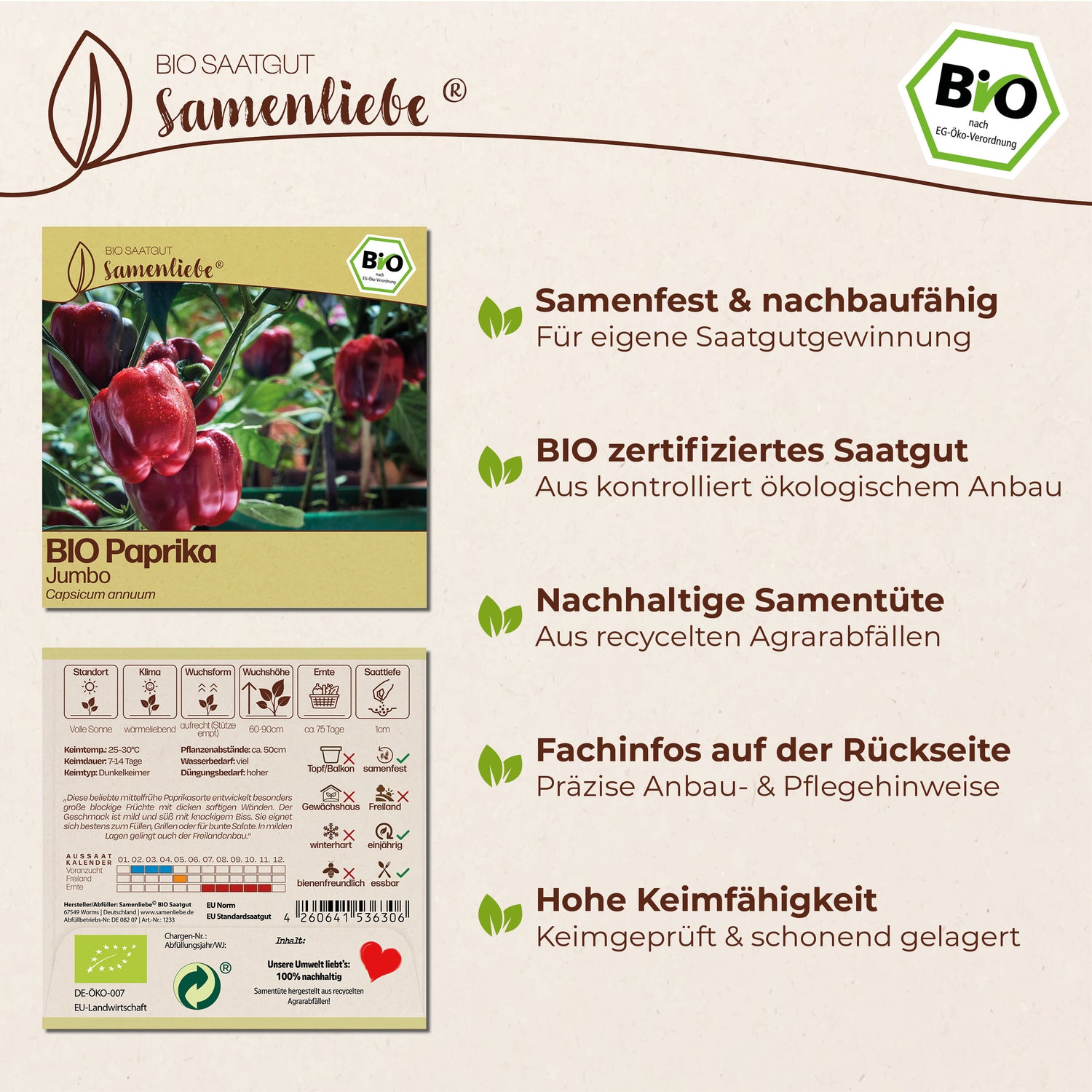 BIO Paprika "Jumbo"