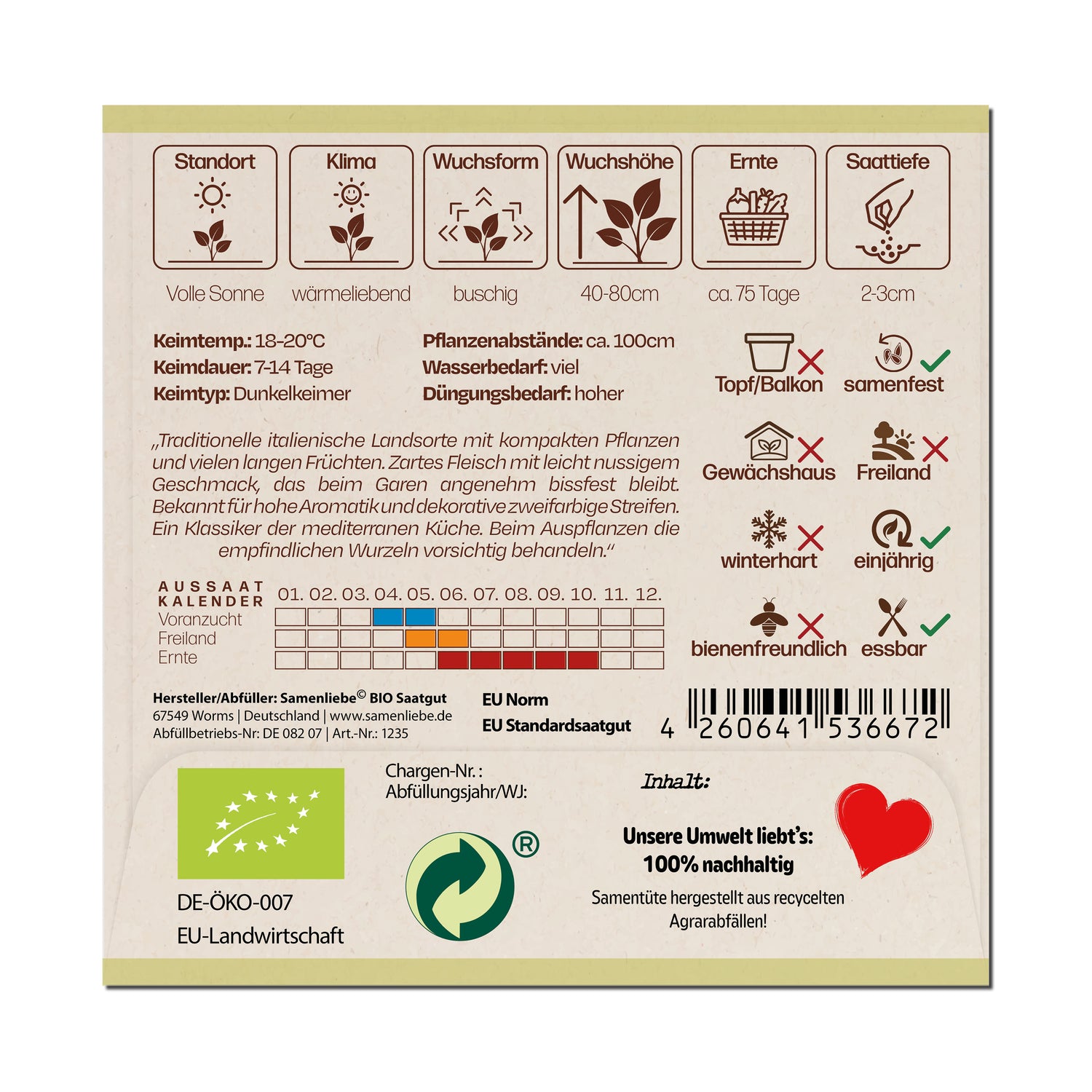 BIO Zucchini "Striato d&
