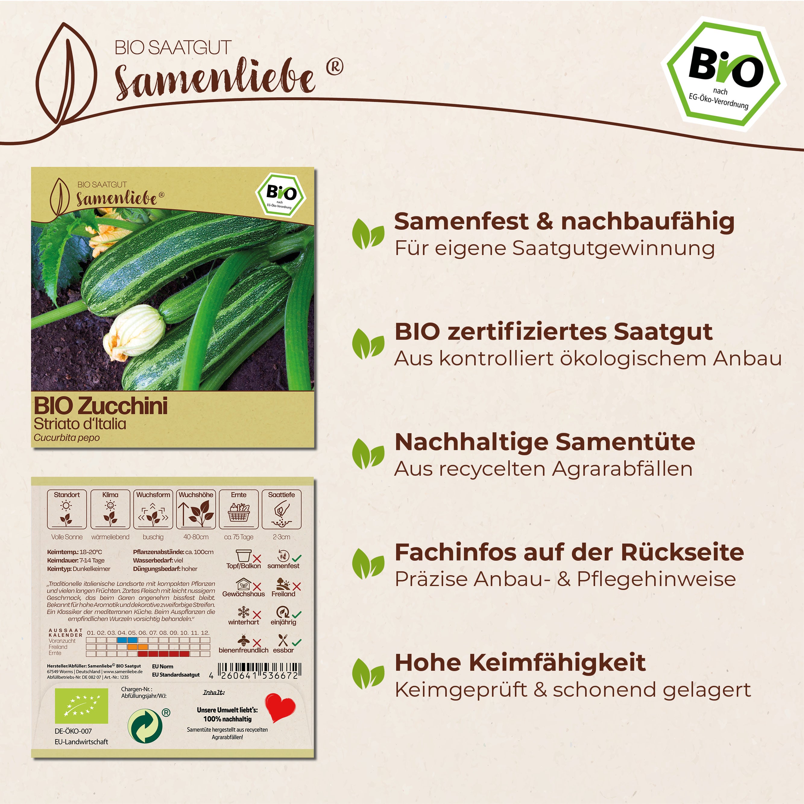 BIO Zucchini "Striato d&