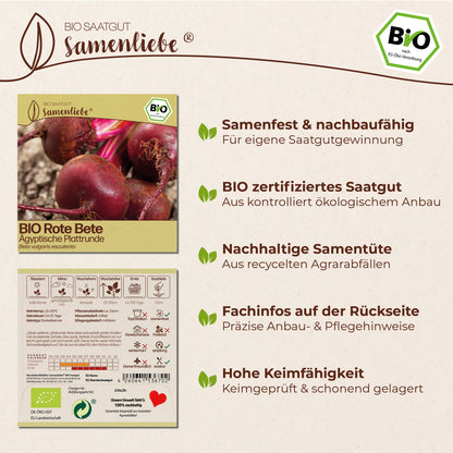 BIO Rote Bete "Ägyptische Plattrunde"