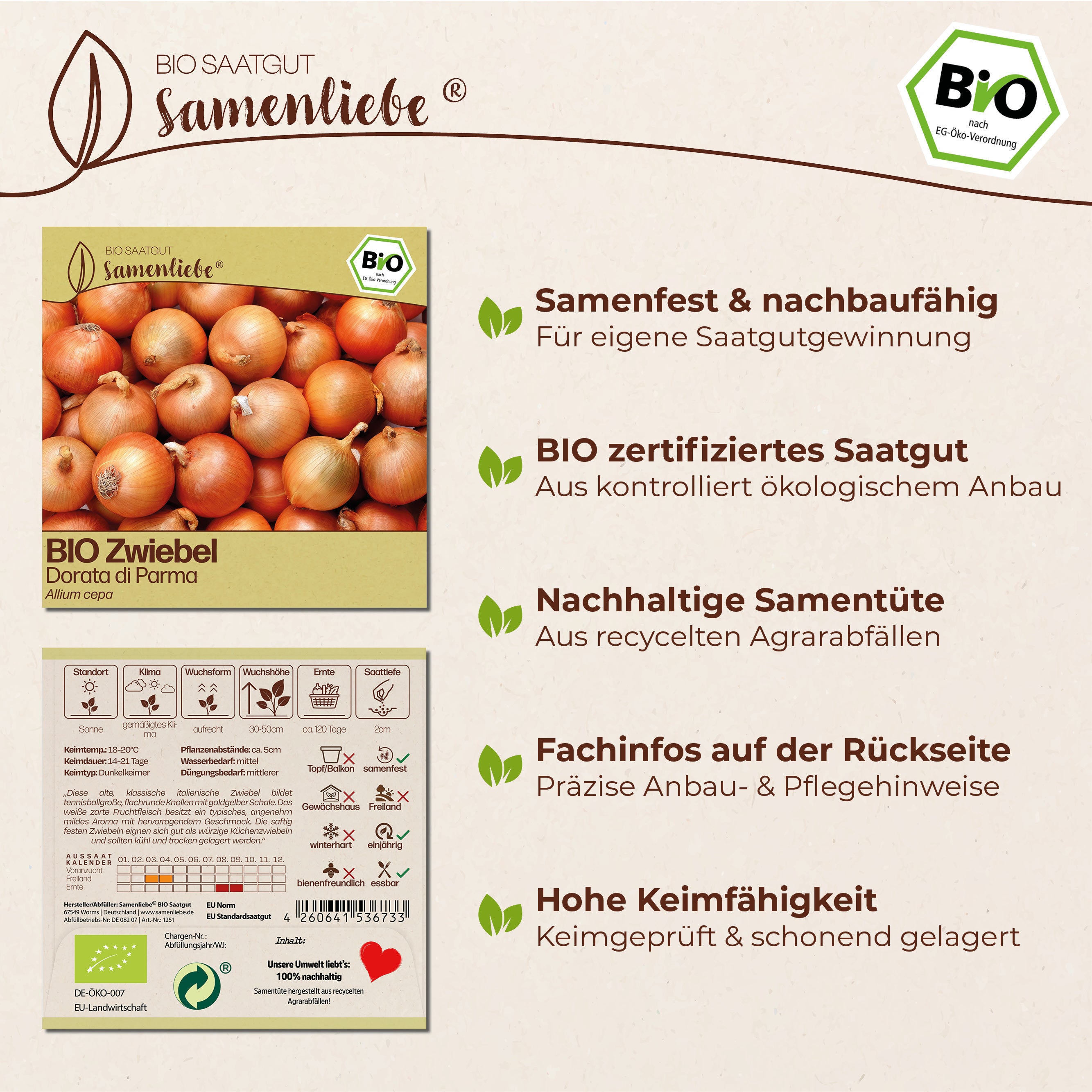 BIO Zwiebel "Dorata di Parma"