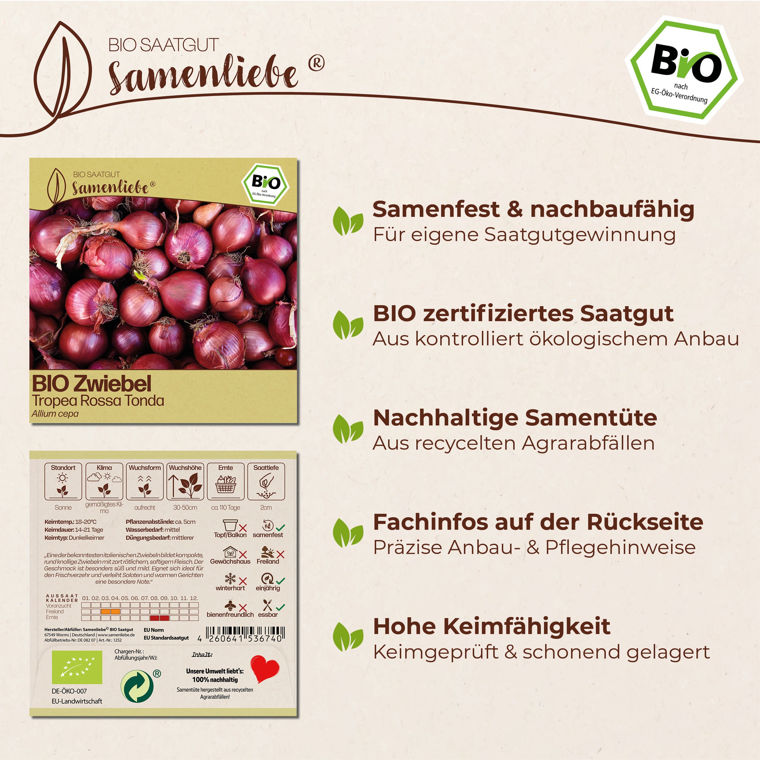 BIO Zwiebel "Tropea Rossa Tonda"