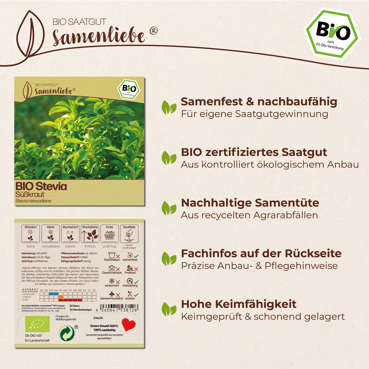 BIO Stevia "Süßkraut"