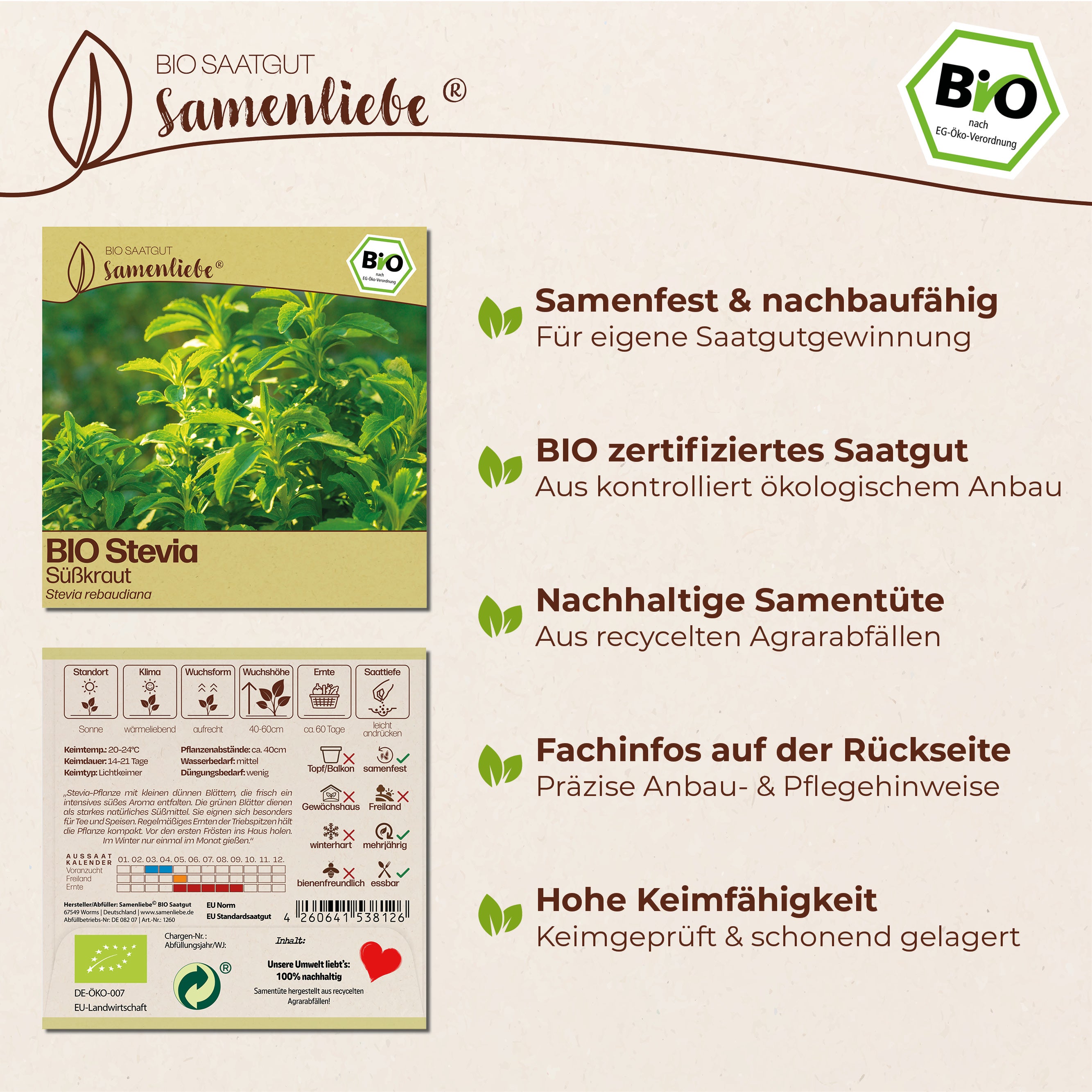 BIO Stevia "Süßkraut"