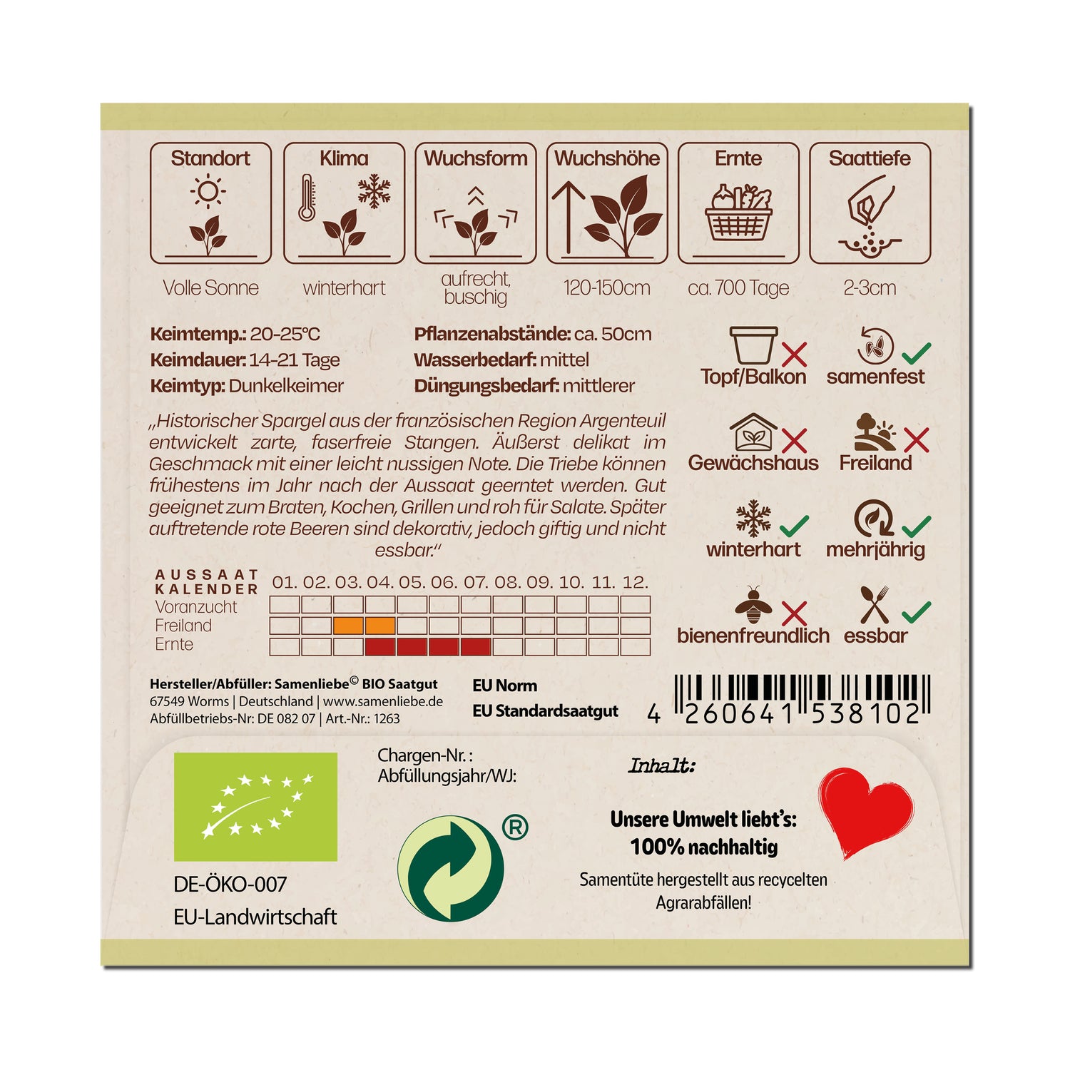BIO Spargel "Argenteuil"